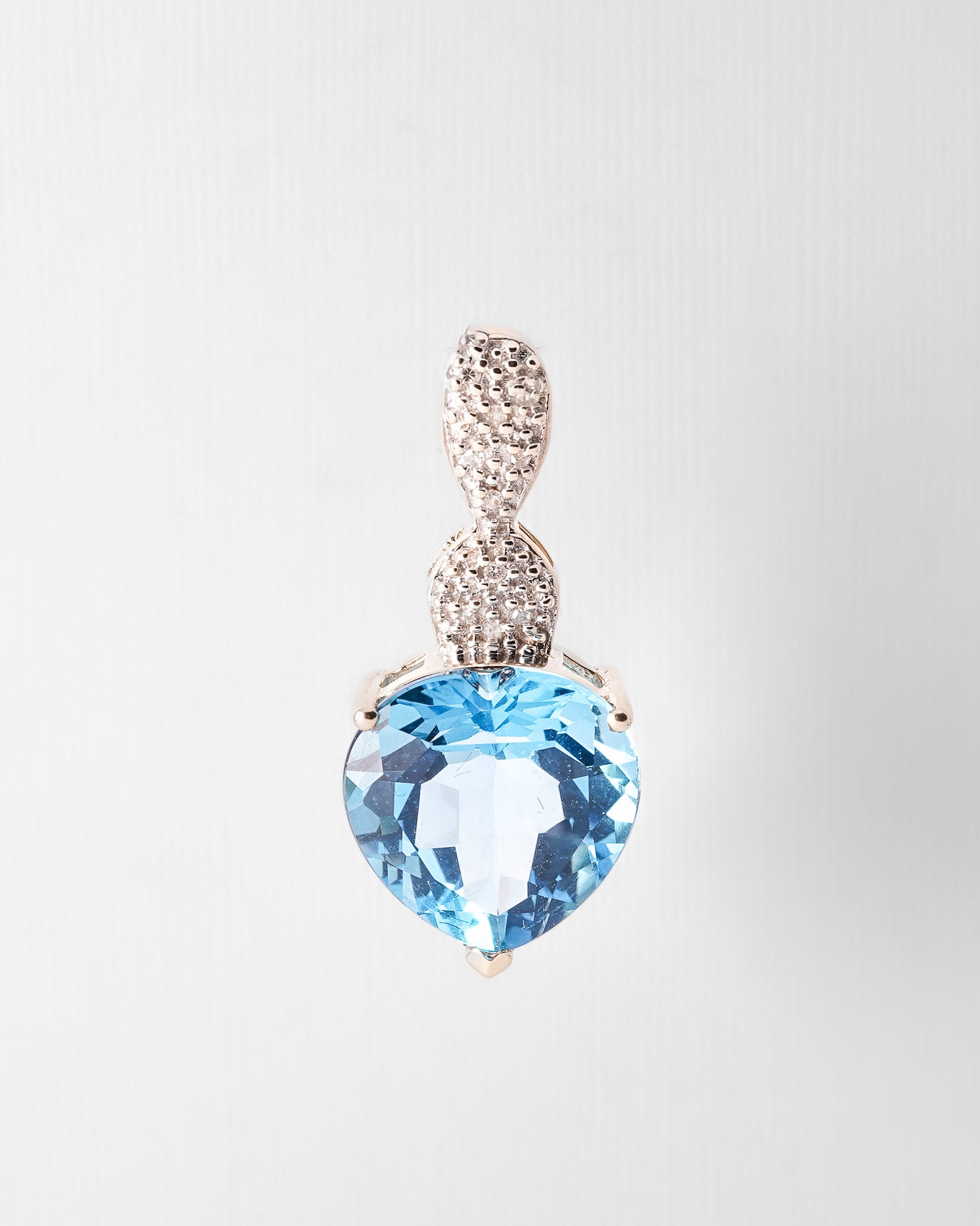 Amoria| Vintage Topaz & Diamond Pendant