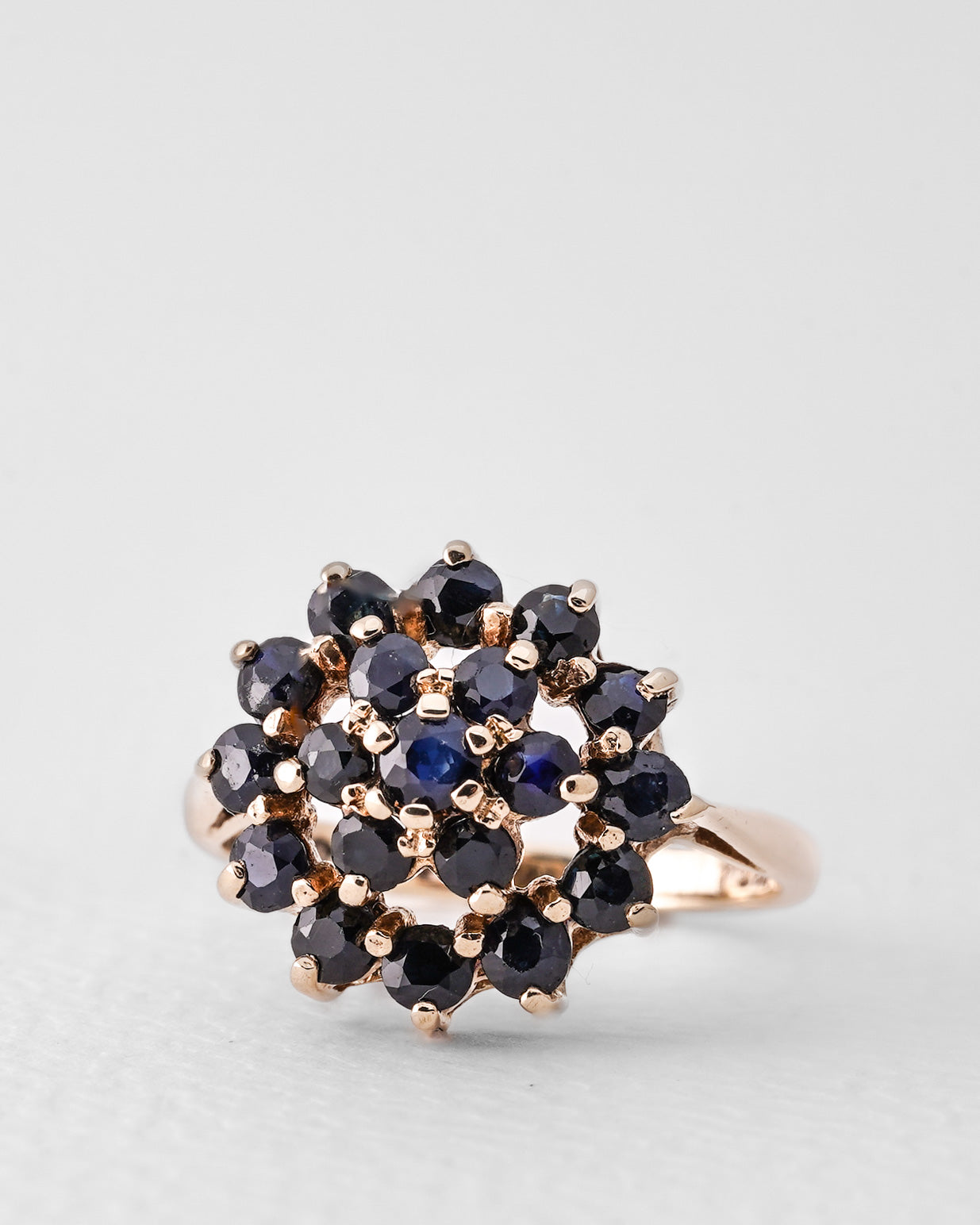 Camila | Vintage Saffier Cluster Ring