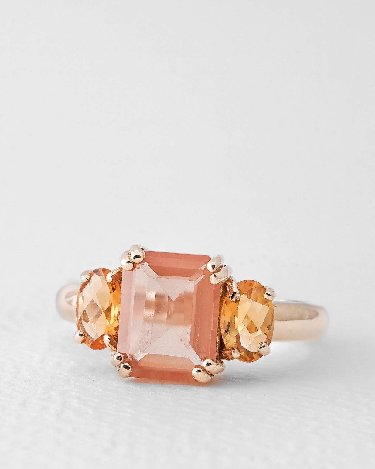 Lieve | Vintage Kwarts & Citrien Dress Ring
