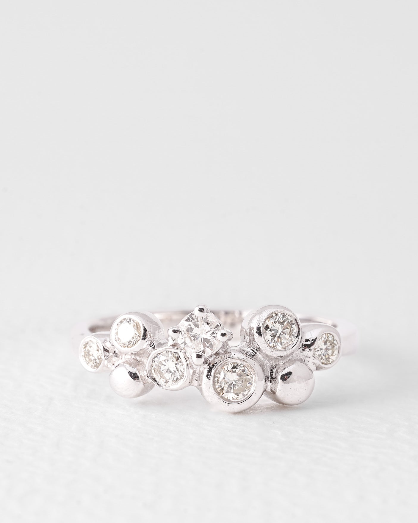 Divra | 14K White Gold Brilliant (0.36ct) Dress Ring