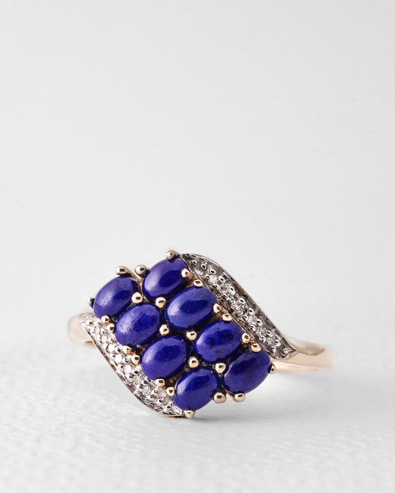 Sophia | Vintage Lapis Lazuli Dress & Diamant Detials