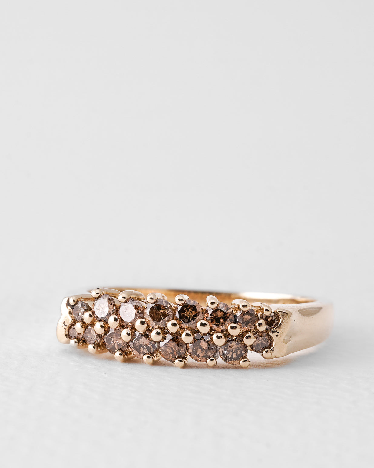 Celestine | Vintage Cognac Diamant Cluster Ring