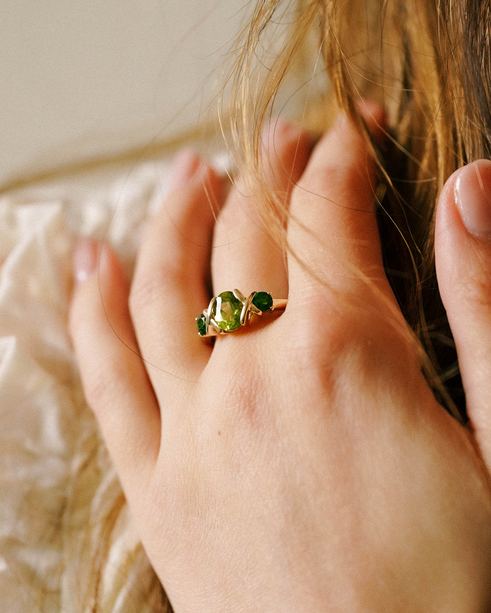 Selene | Vintage Peridote & Diopsite