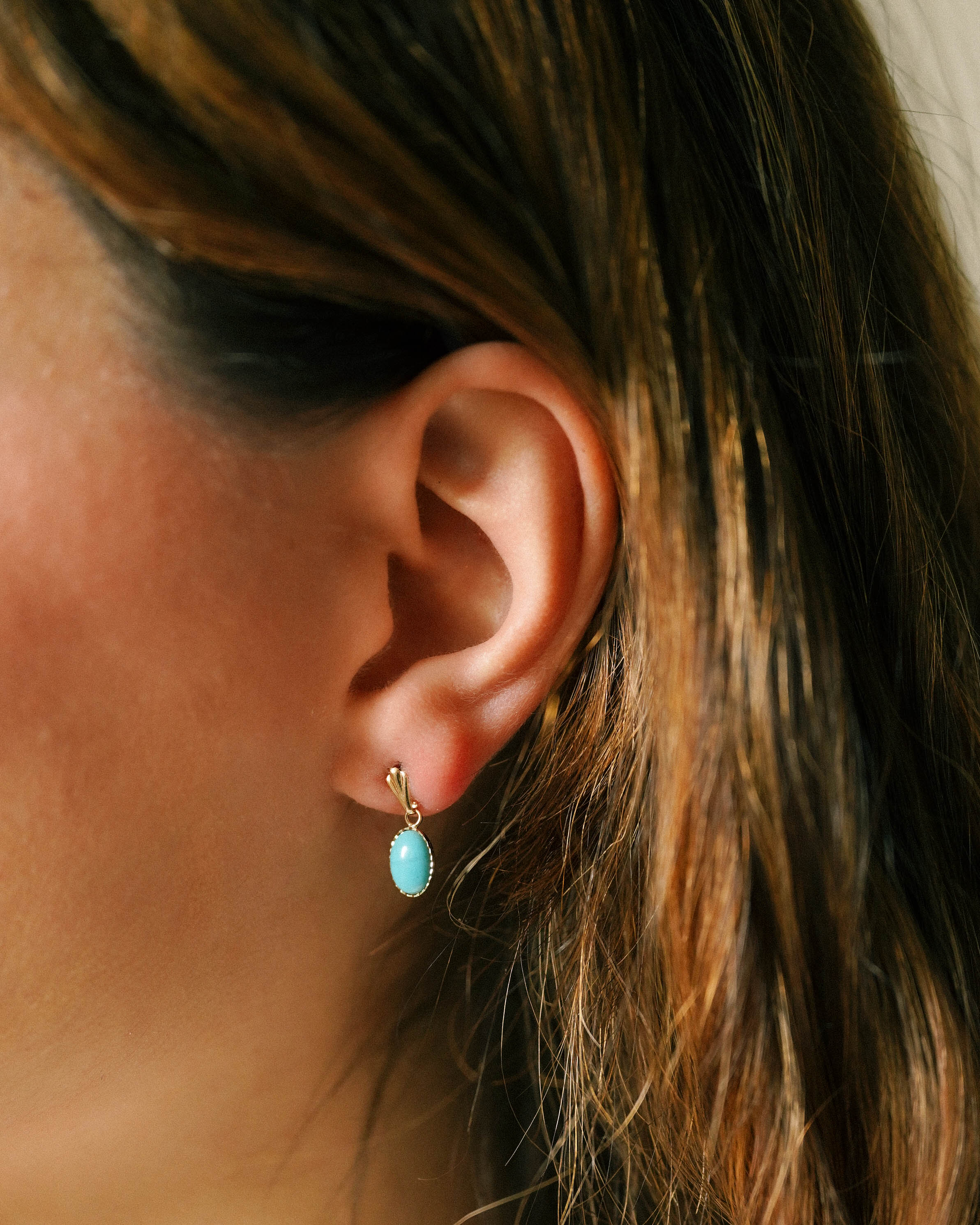 Mira | Vintage Turquoise Earrings
