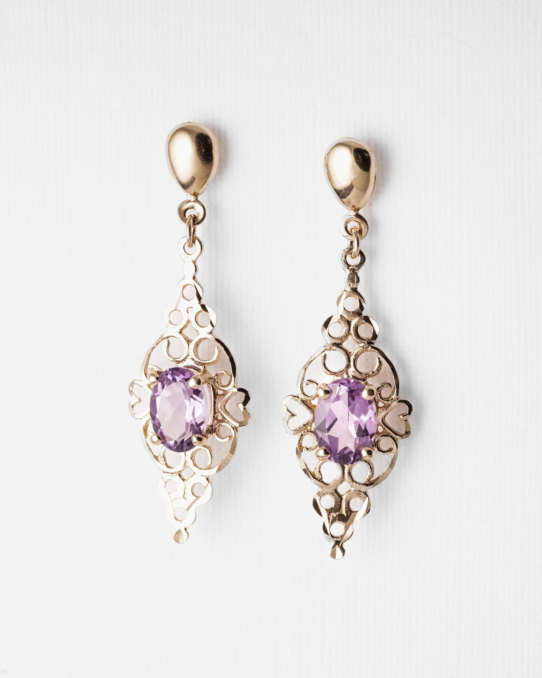 Oriane | Vintage Amethyst Earrings