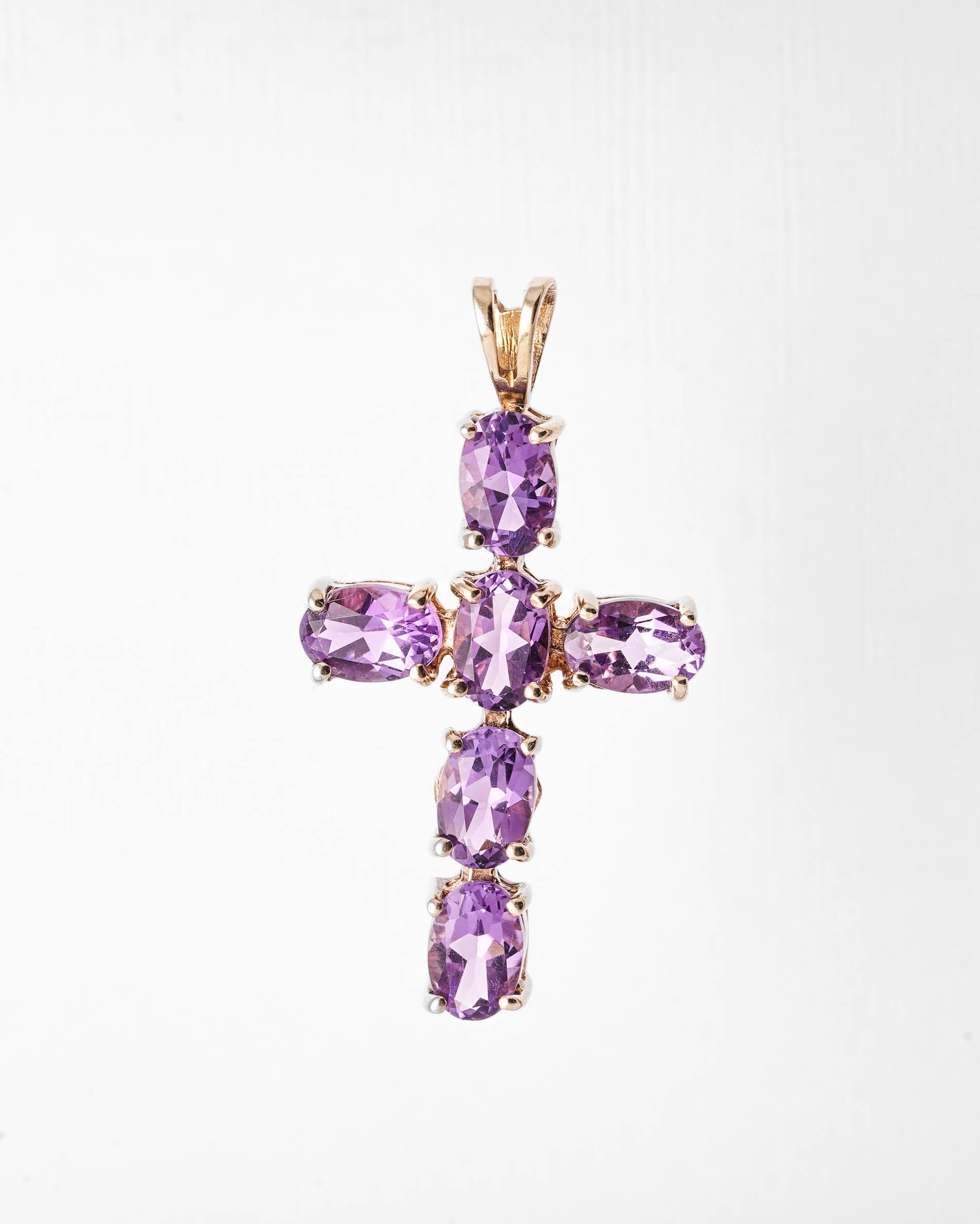 Amara | Vintage Gold Amethyst Pendant