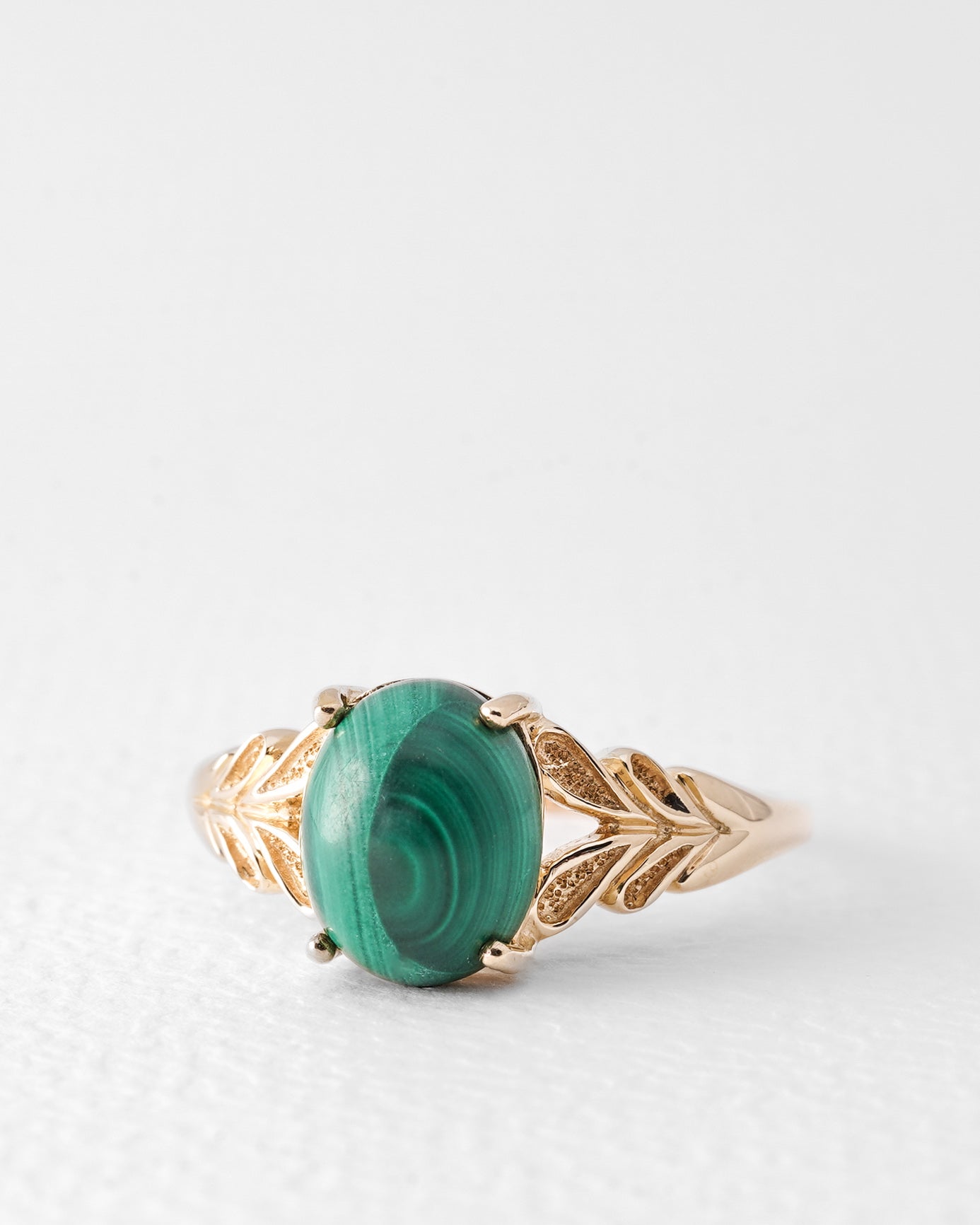 Maelis | Vintage Green Malachite Solitaire