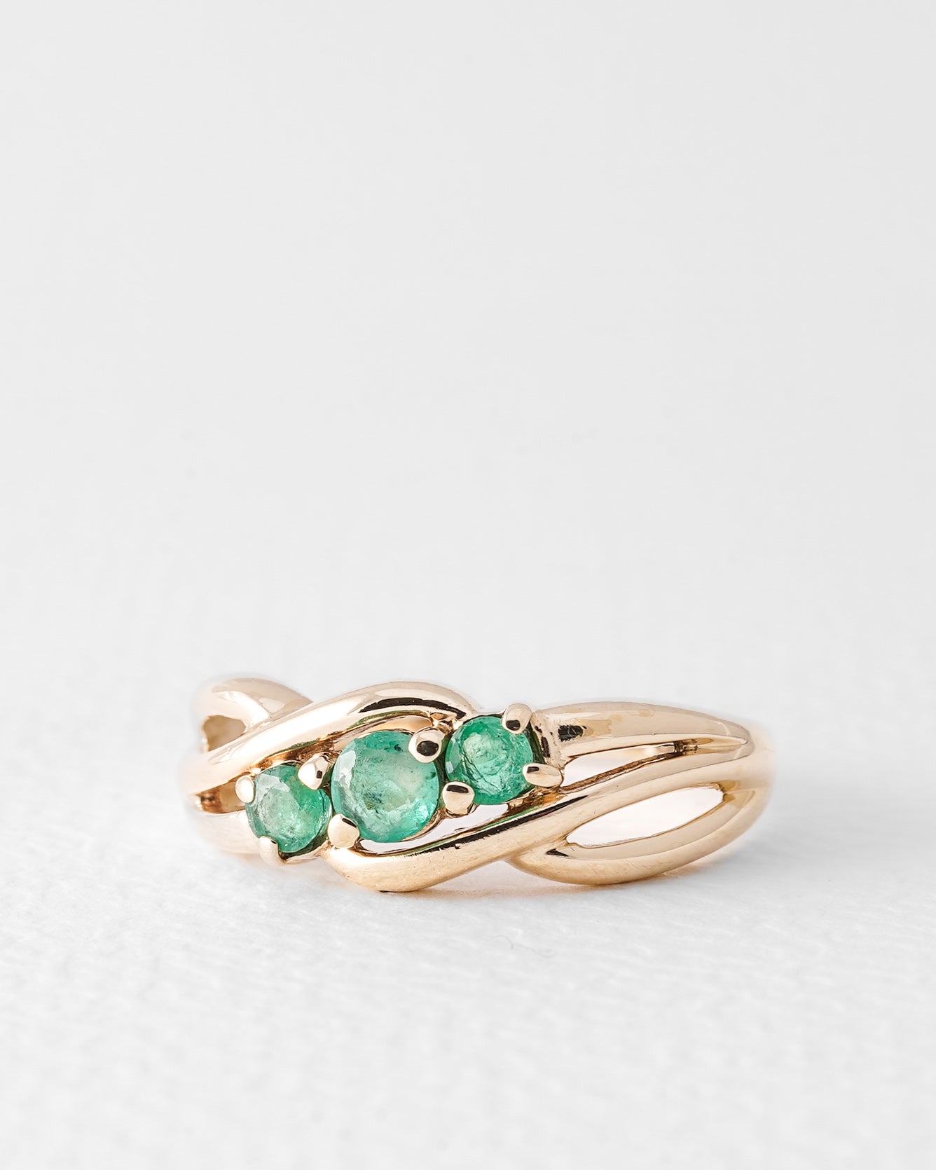 Odile | Vintage Tripstone Emerald