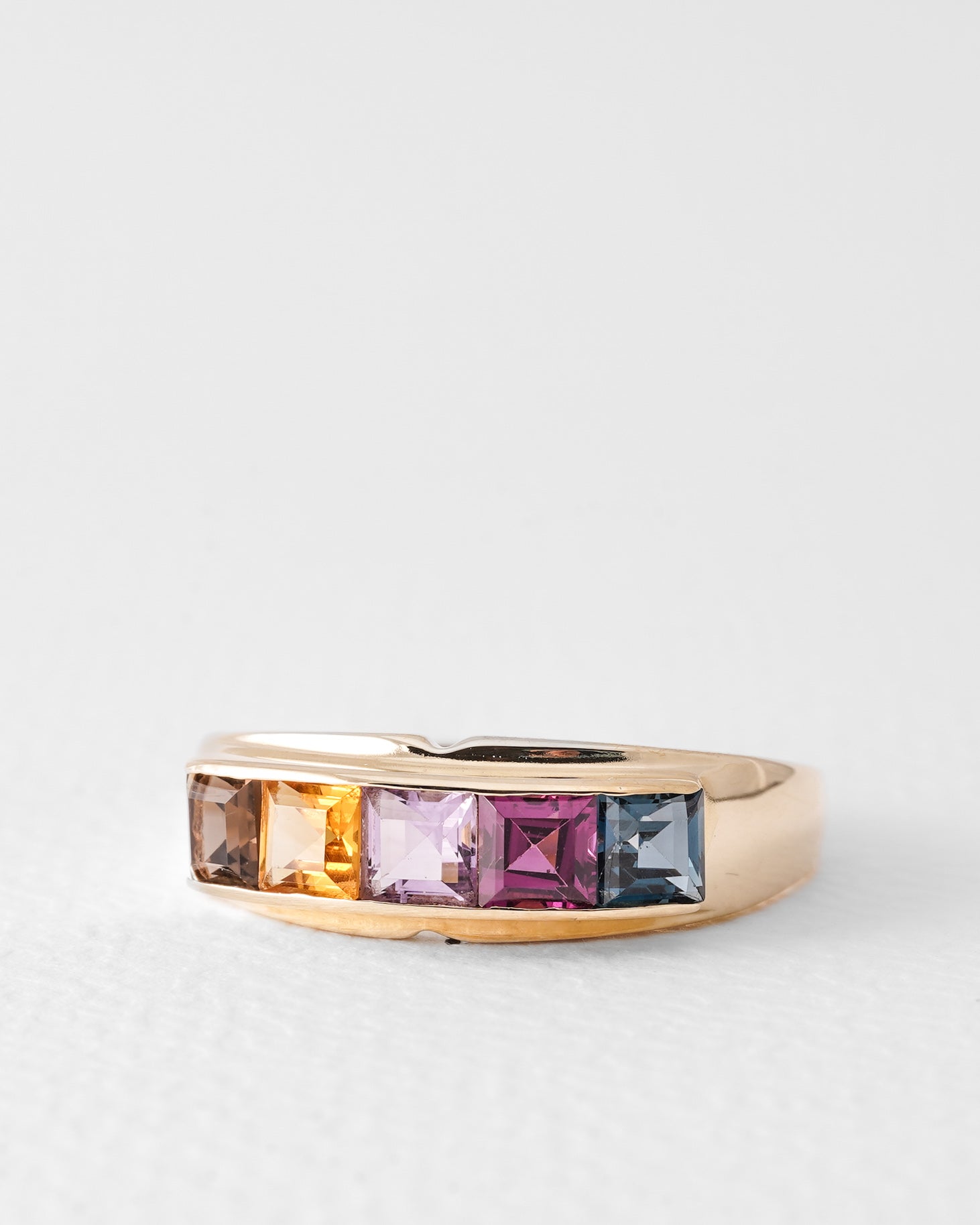 Noa | Vintage Amethyst, Citrine, Topaz, Peridot & Garnet Dress