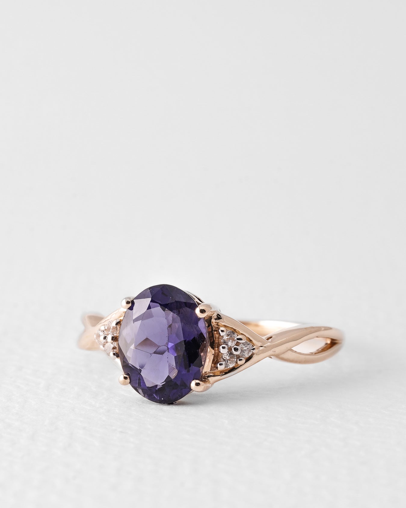 Nicolette | Vintage Iolite & Diamond Promise Ring