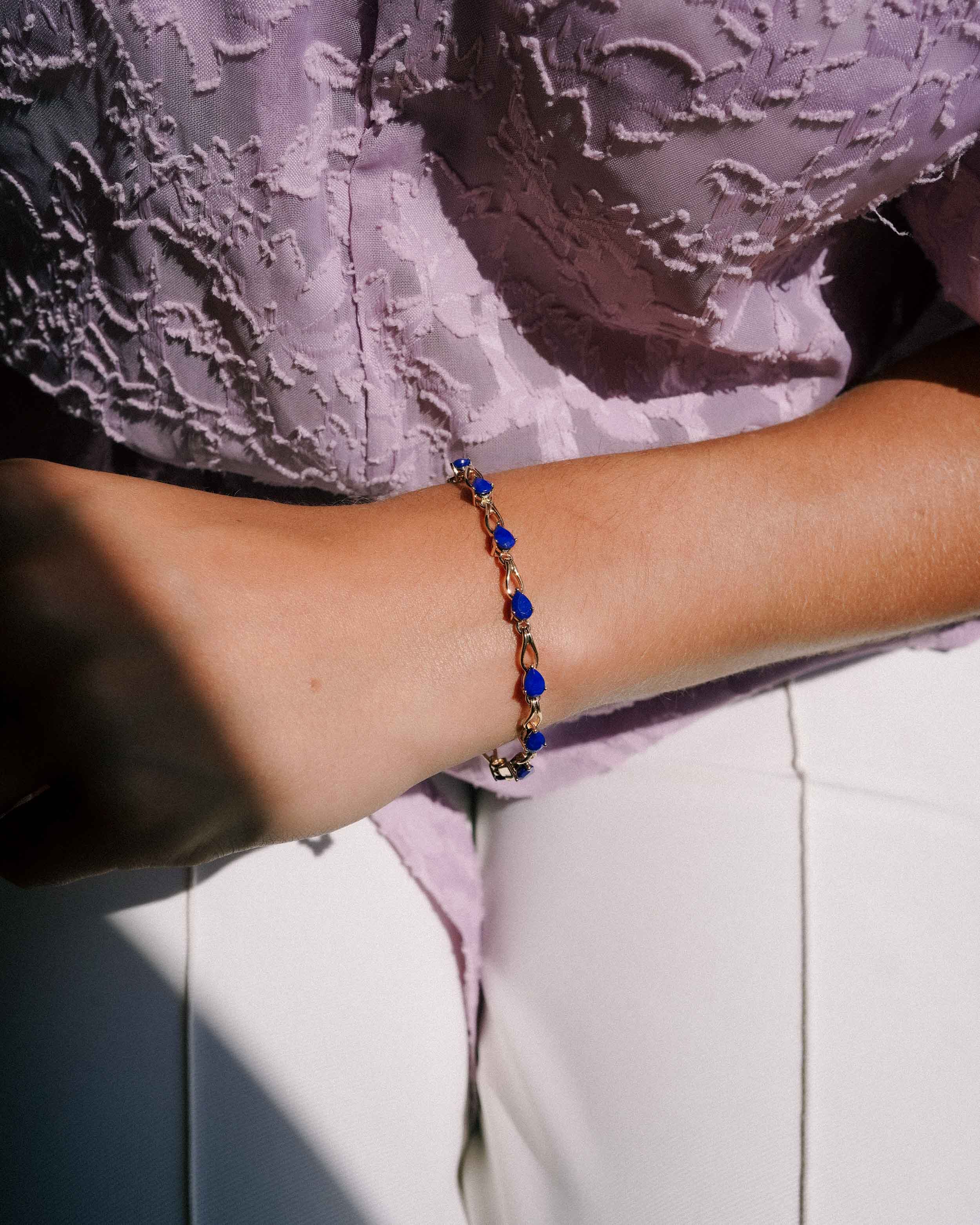 Elara | Vintage Lapis Lazuli Bracelet