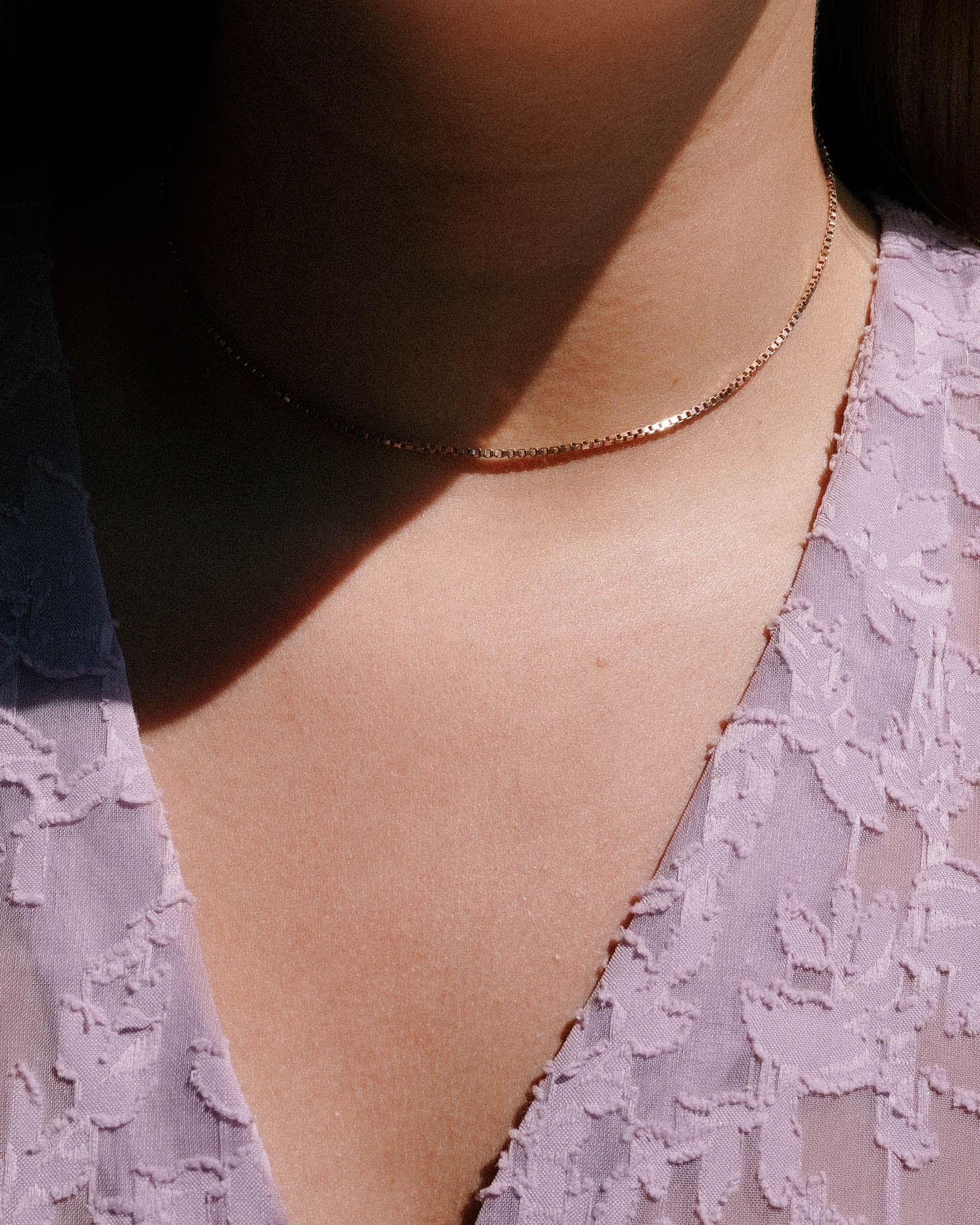 Ysaline | Vintage 9k Box Schakel Ketting