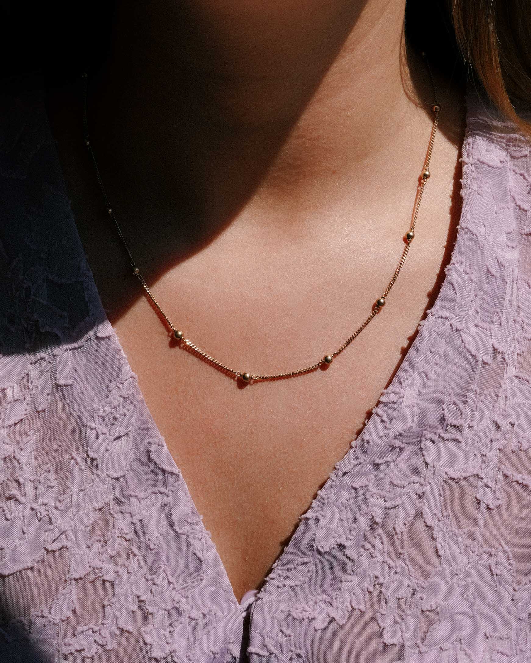 Zariah | Vintage 9k Bolletjes Ketting