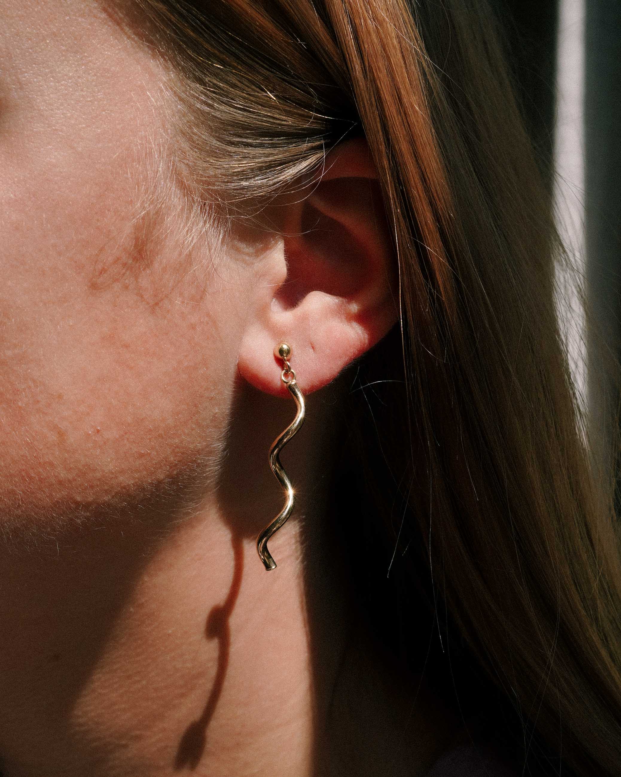 Talina | Vintage Gold Twist Earrings - Menina Amsterdam