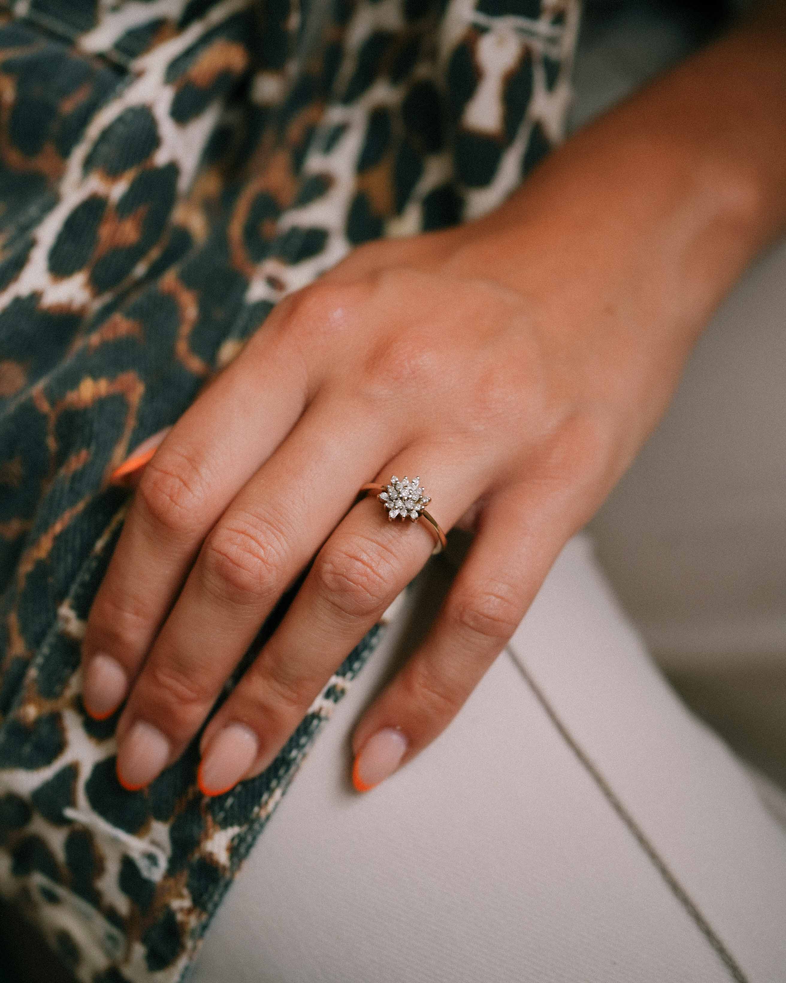 Kira | Vintage Diamond Cluster Ring