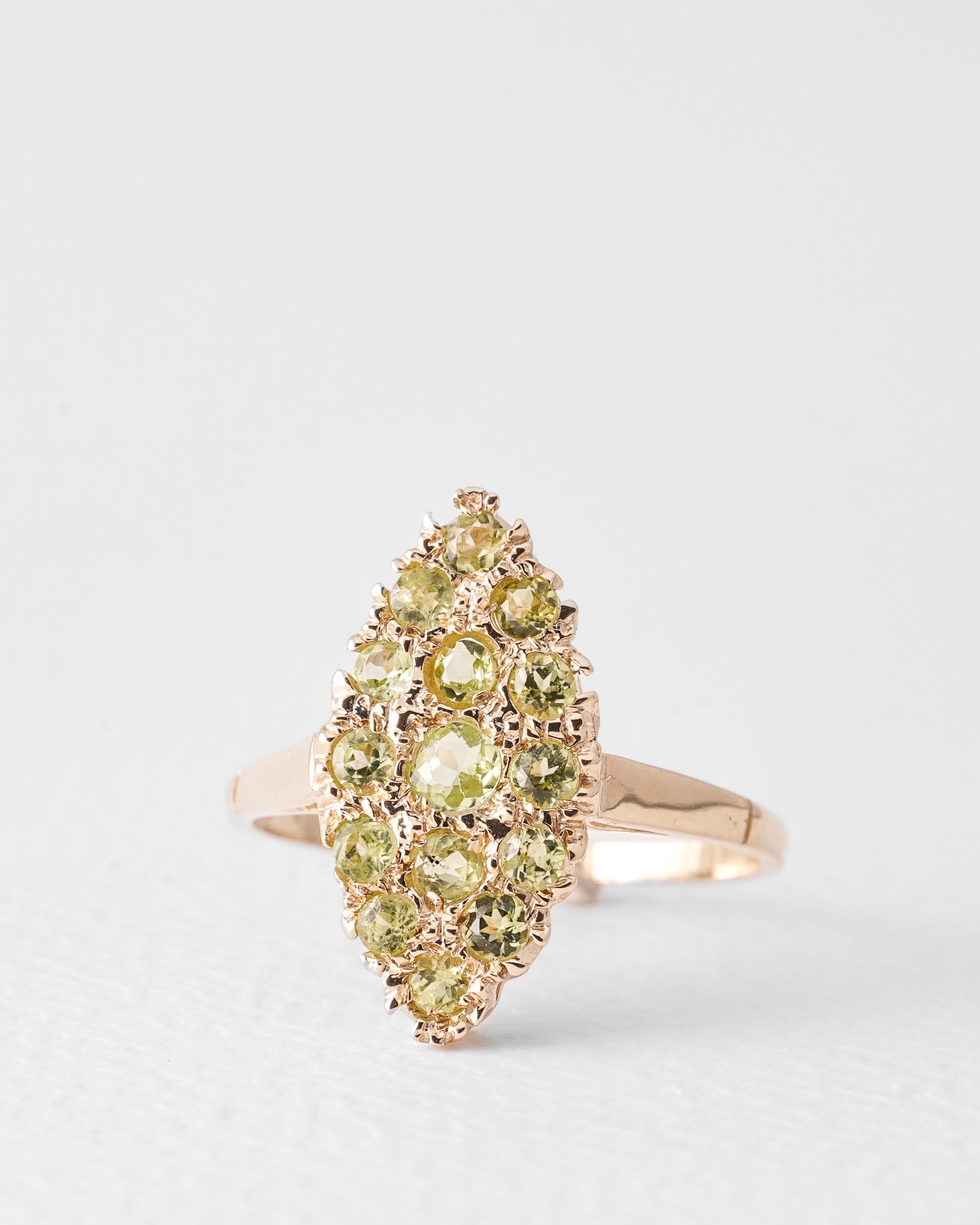 Dalia | Vintage Peridot Ring Dress Ring
