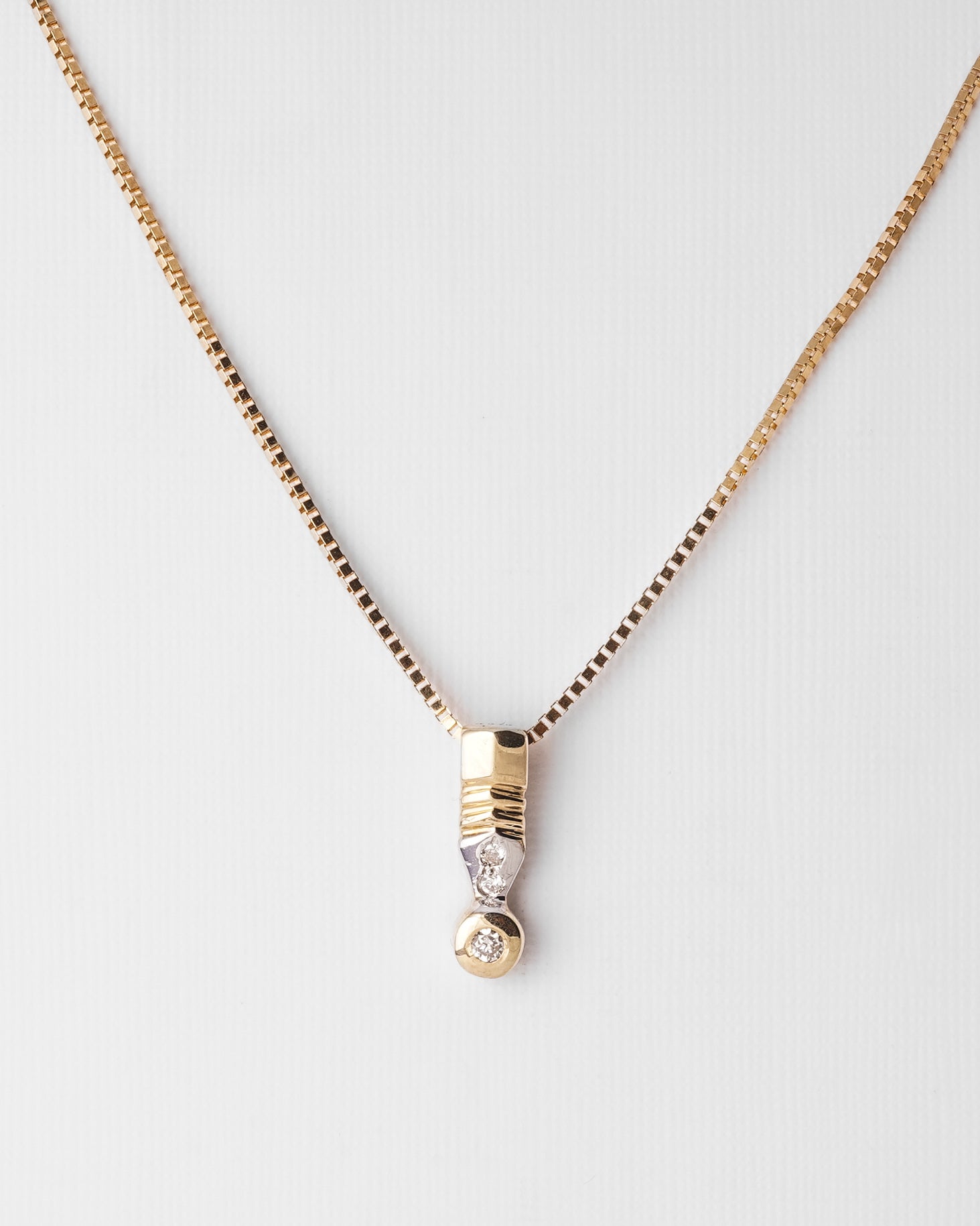 Aurelia | 14K White & Yellow Gold Diamonds (0.08ct) Pendant