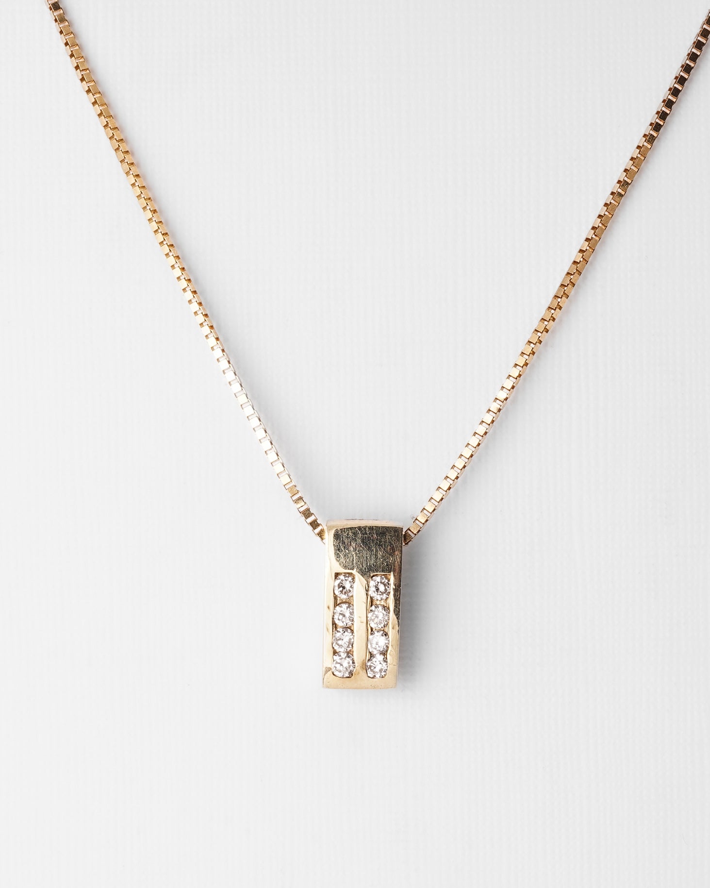 Tessa | 14K Yellow Gold (0.16 kt) Diamond Pendant