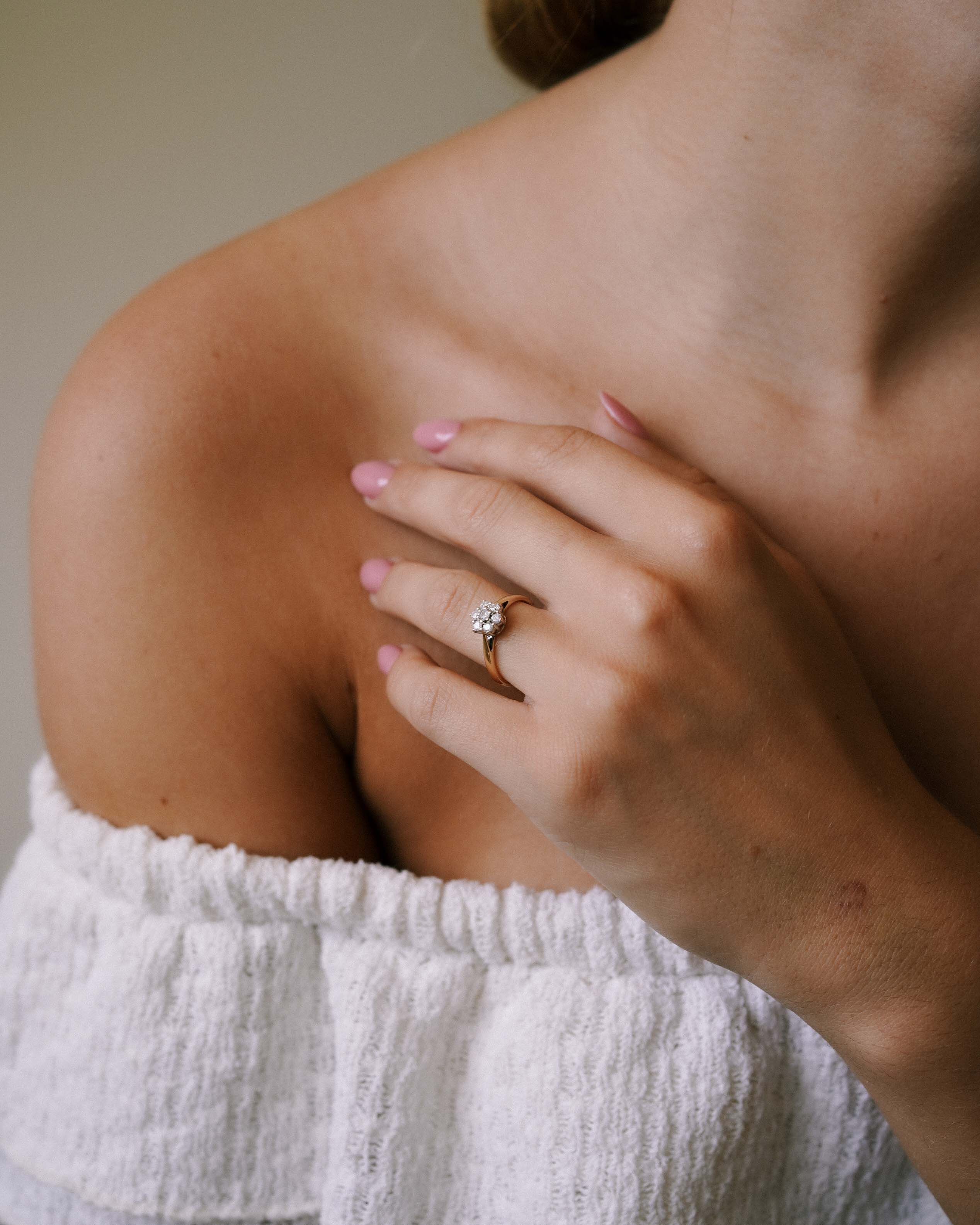 Zuri | Vintage Diamond Cluster Ring
