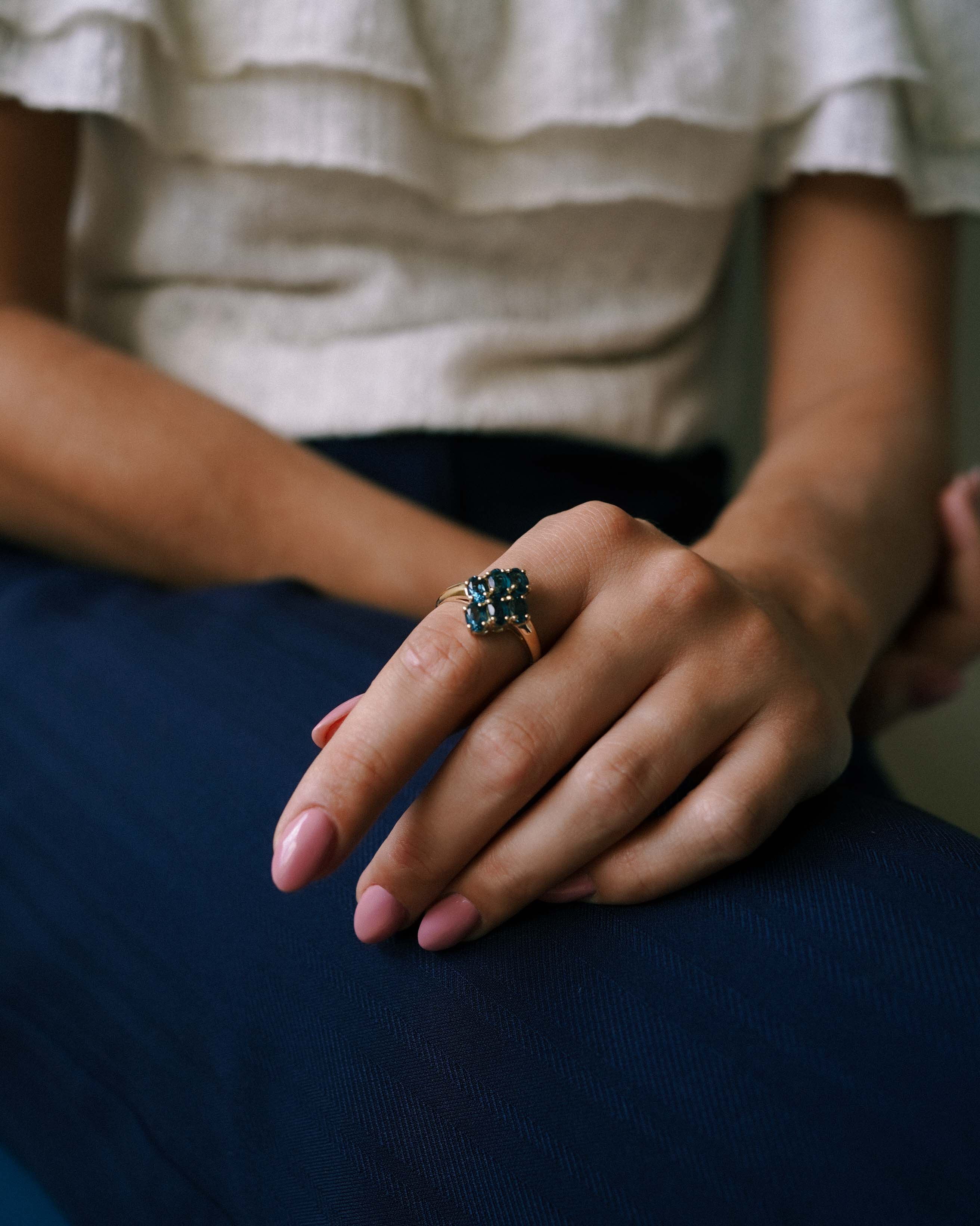 Nore | Vintage Blue Topaz Ring