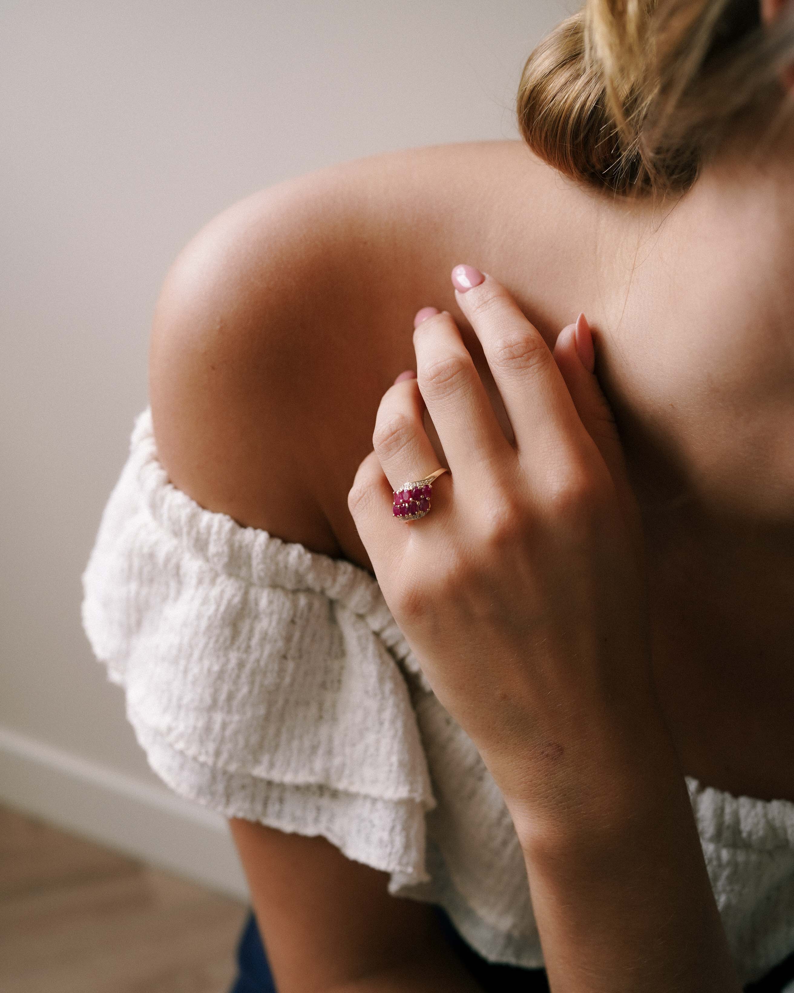 Vina | Vintage Ruby & Diamond Ring