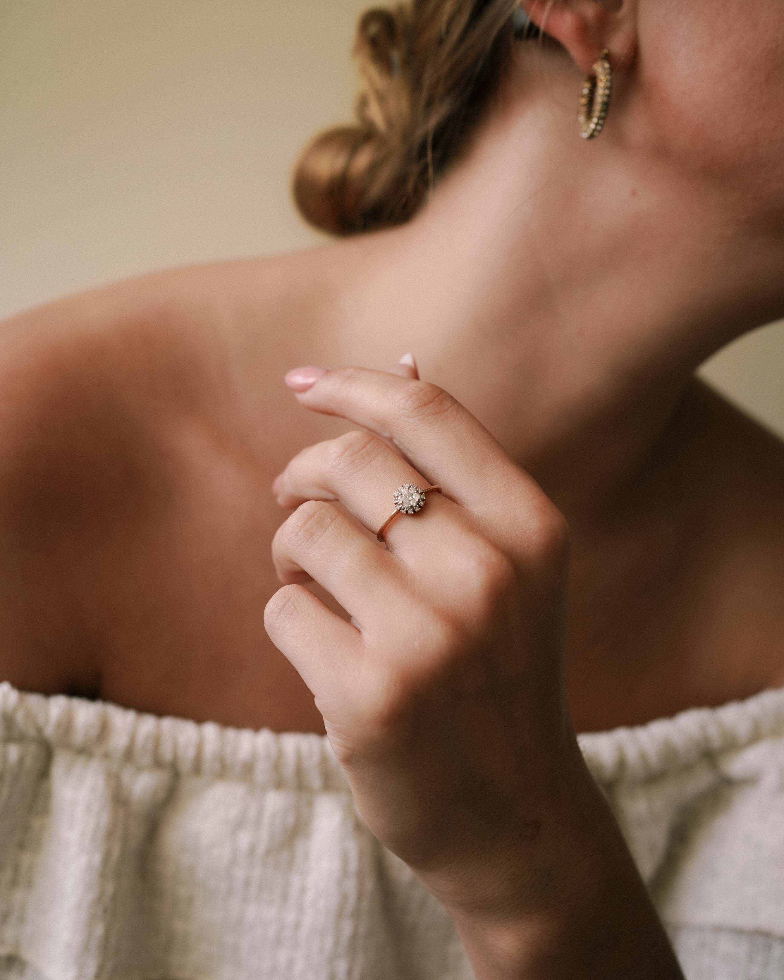 Emma | Vintage Diamond Cluster Ring