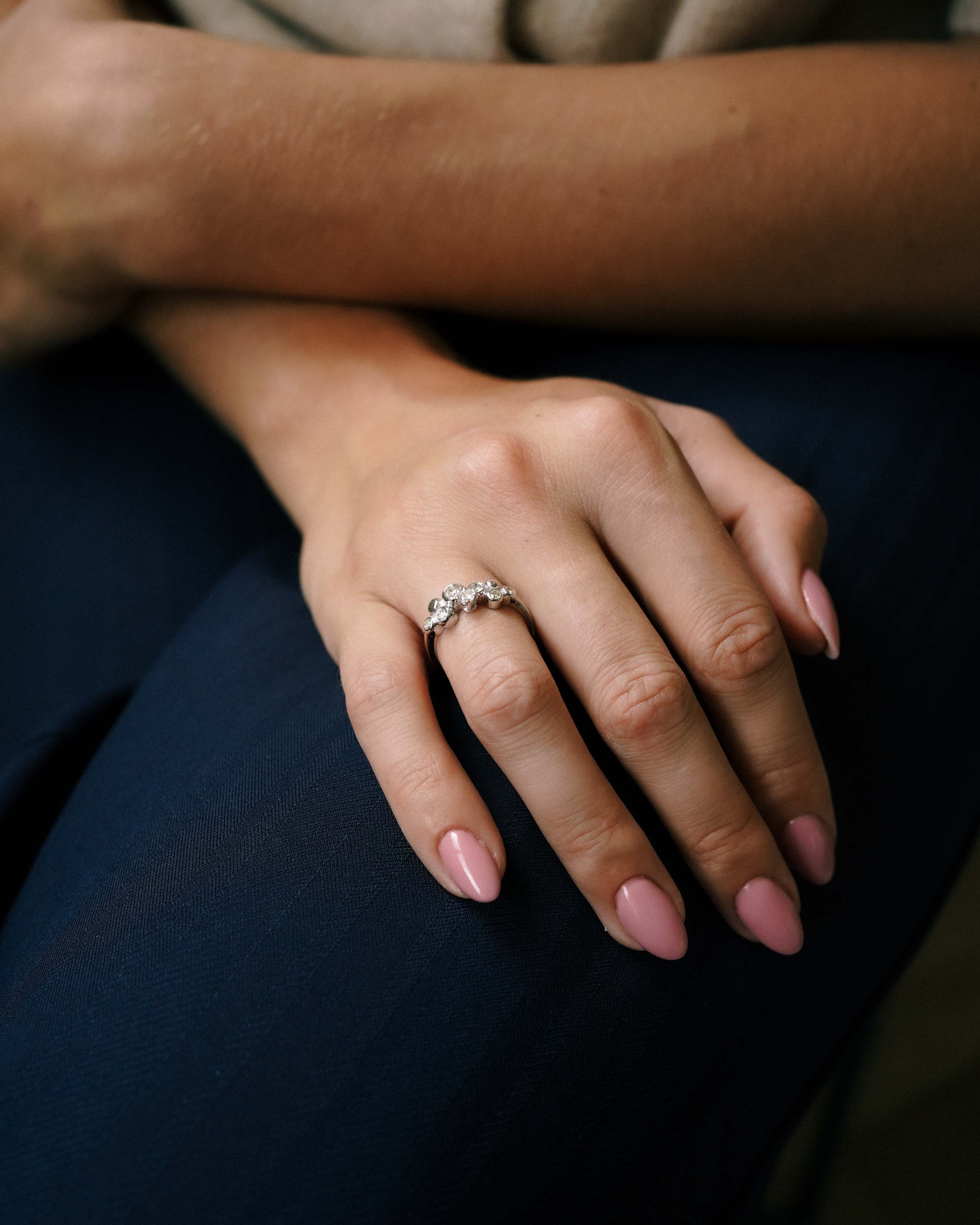 Divra | 14K White Gold Brilliant (0.36ct) Dress Ring