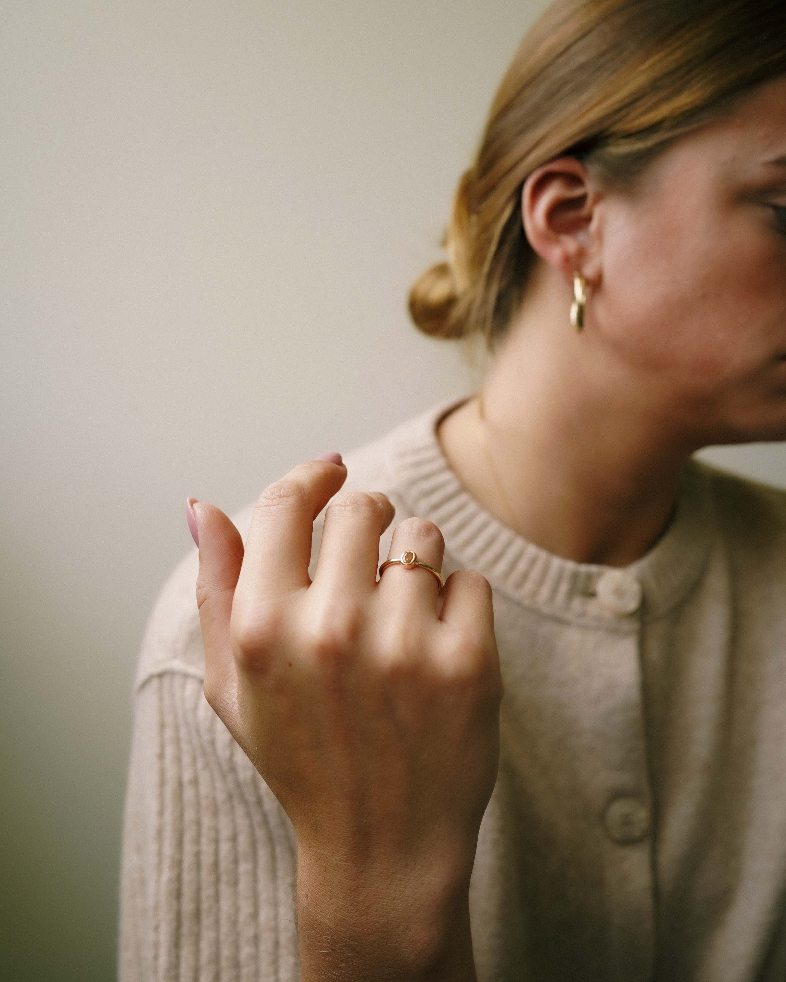 Cathaline | 14K Yellow Gold Cognac Brilliant (0.3ct) Ring