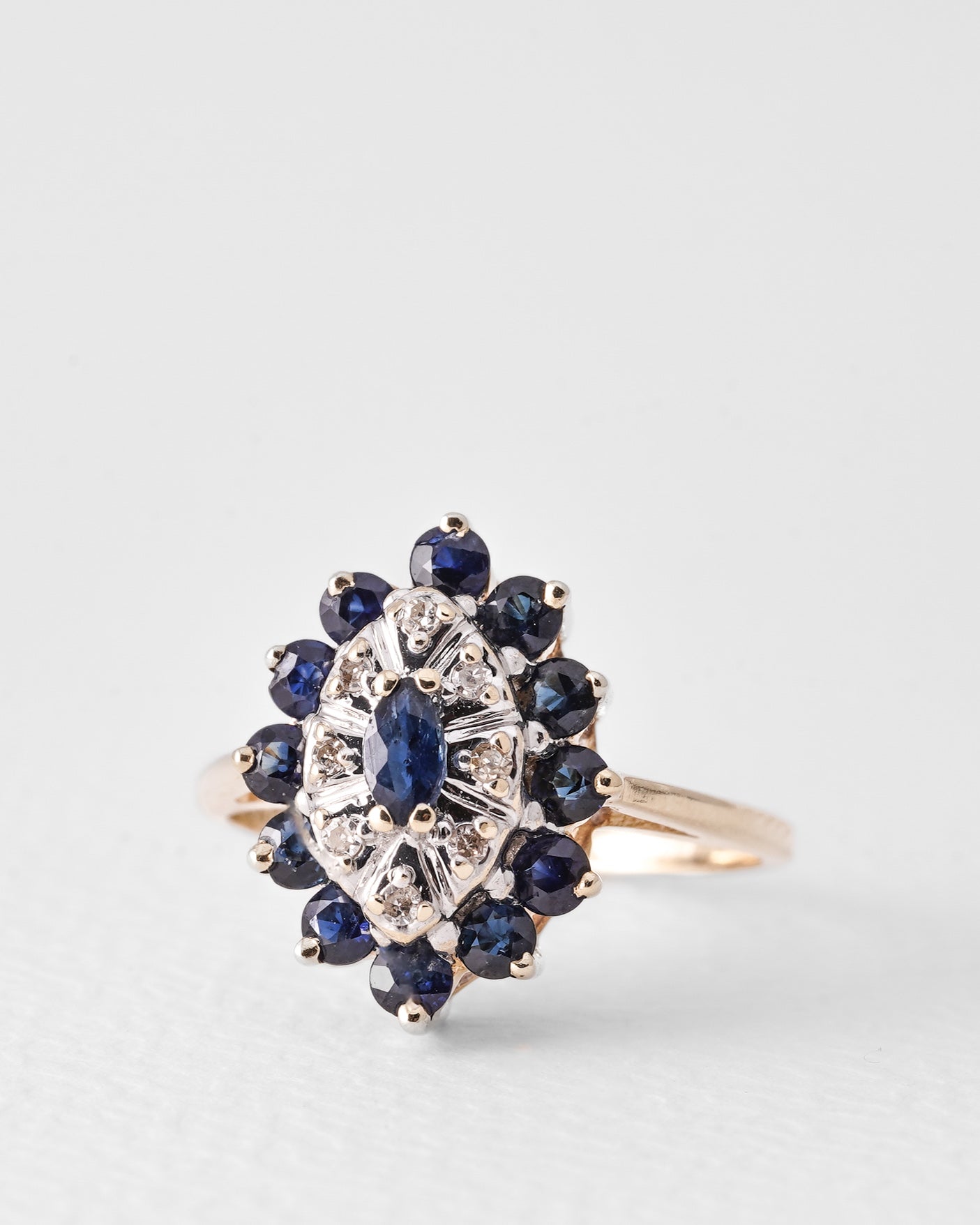 Mysa | Vintage Sapphire & Diamond Ring