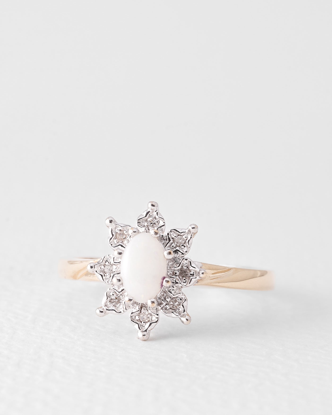 Kiva | Vintage Opal & Diamond Ring