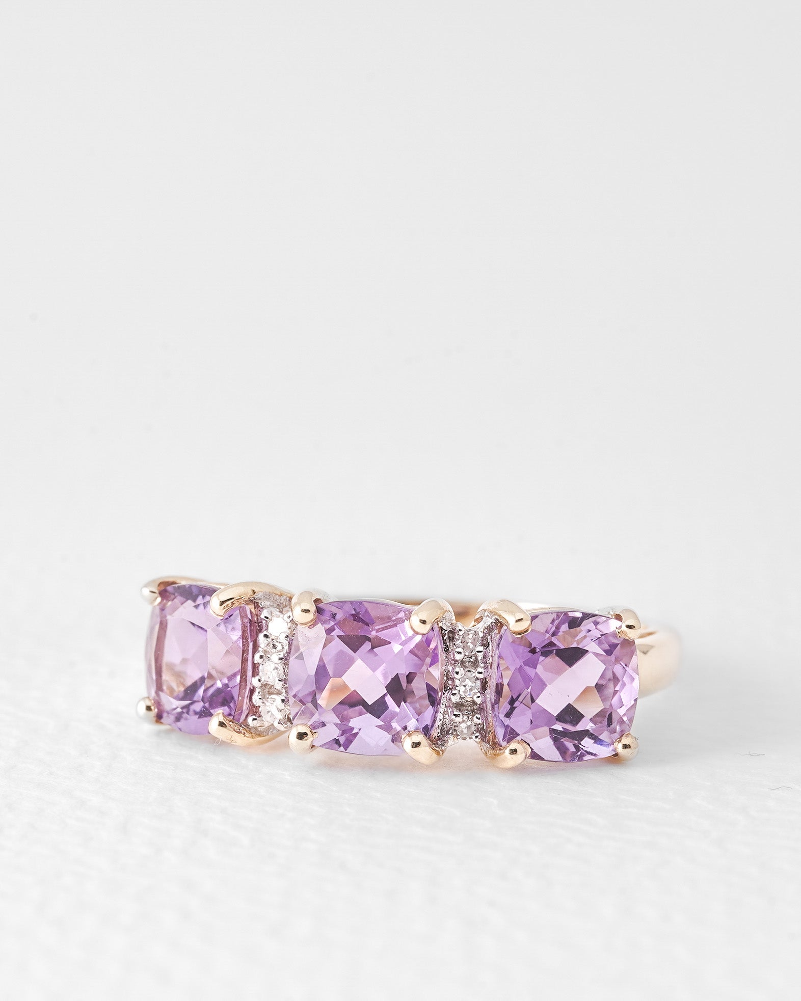 Ilvy | Vintage Amethyst & Diamond Ring