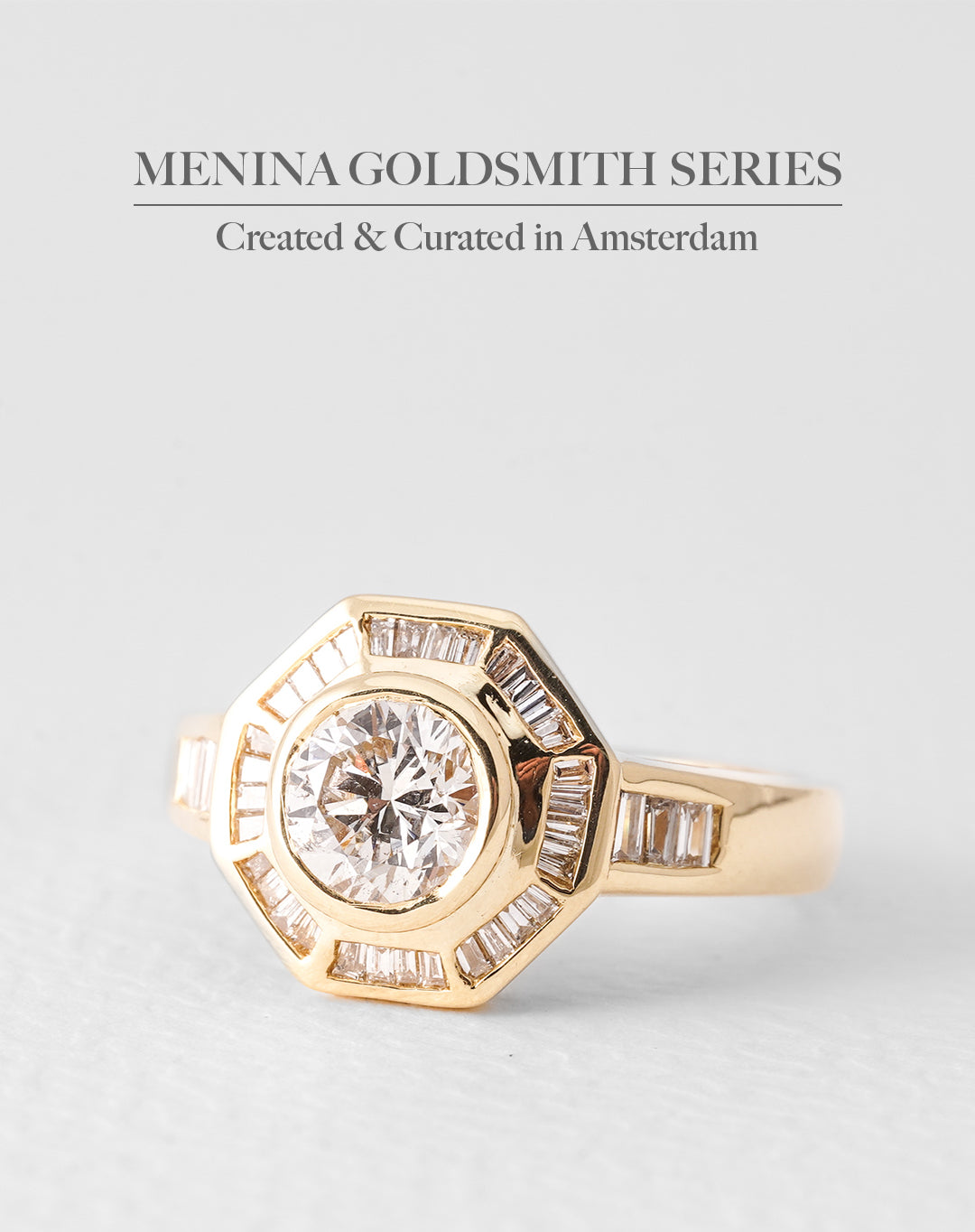 Loraine | 18K Yellow Gold Brilliant (1.82ct) Statement Ring