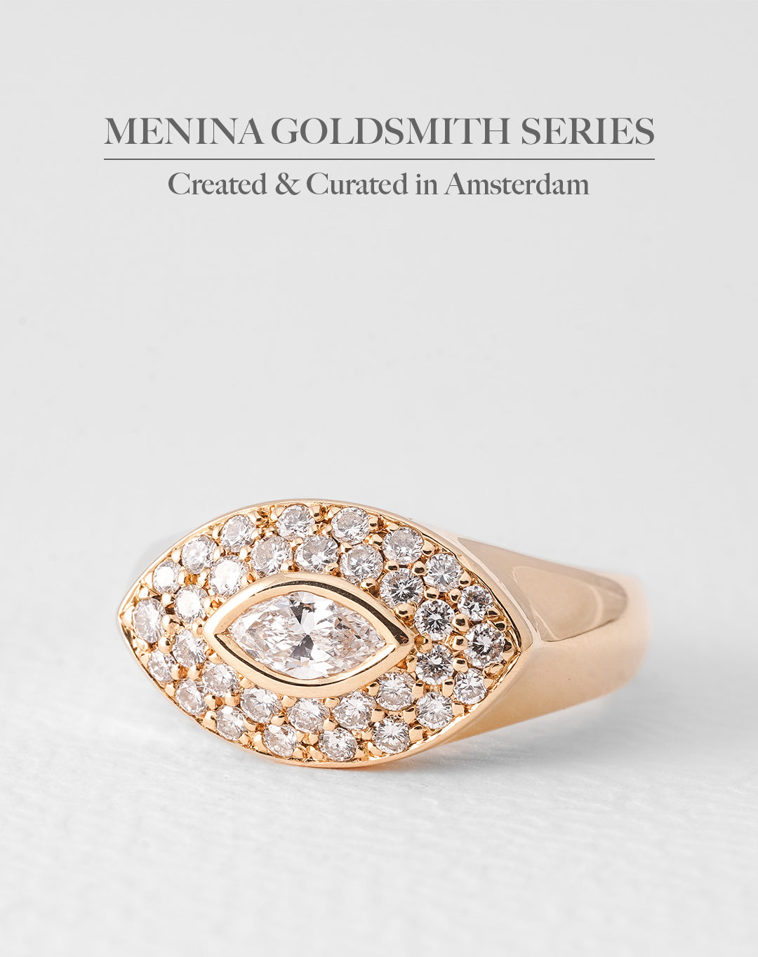 Eleonora | 18K Yellow Gold Brilliant (1ct) Eye Ring