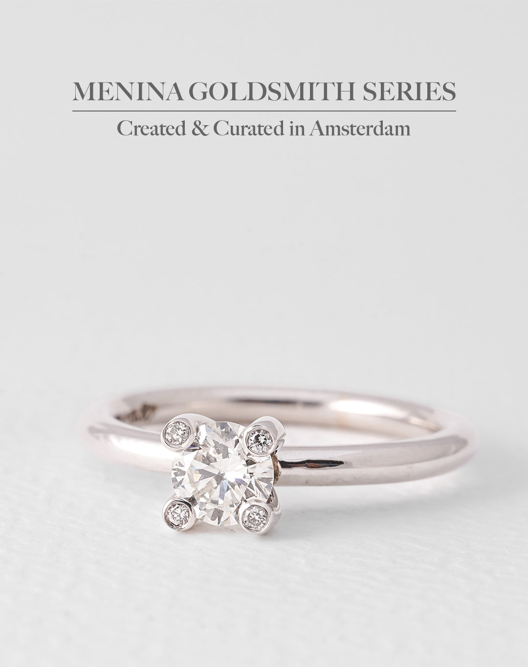 Elvira | 14K White Gold Brilliant (0.67ct) Solitaire Ring