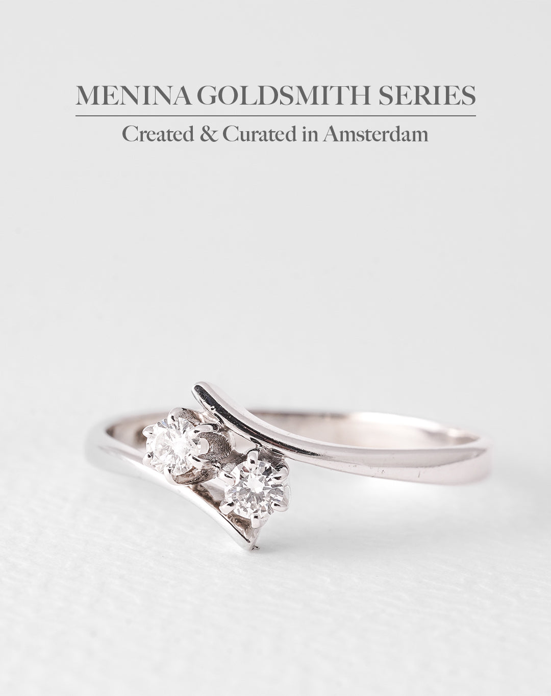 Maria | 14K White Gold Brilliant (0.2ct) Dress Ring