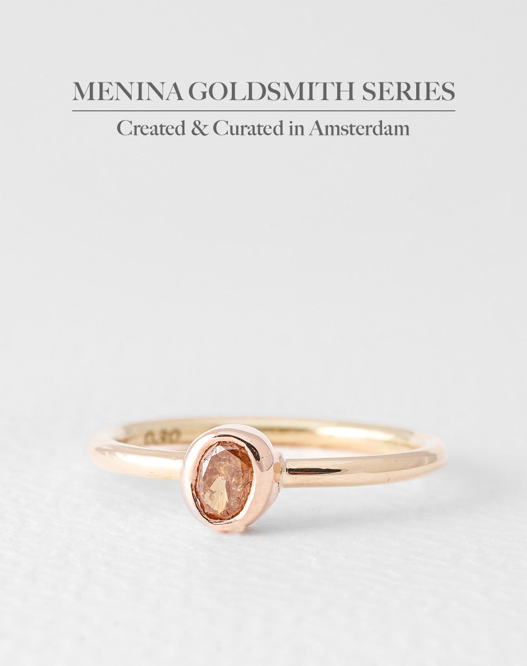 Cathaline | 14K Yellow Gold Cognac Brilliant (0.3ct) Ring