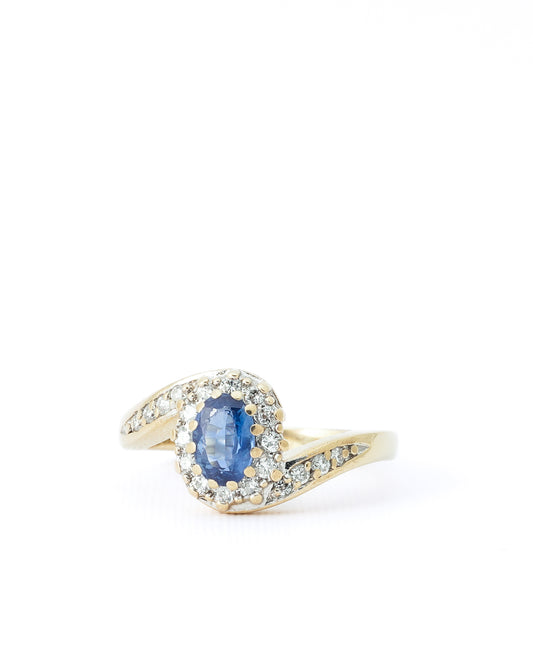 Juel | Vintage Sapphire & Diamond Cluster