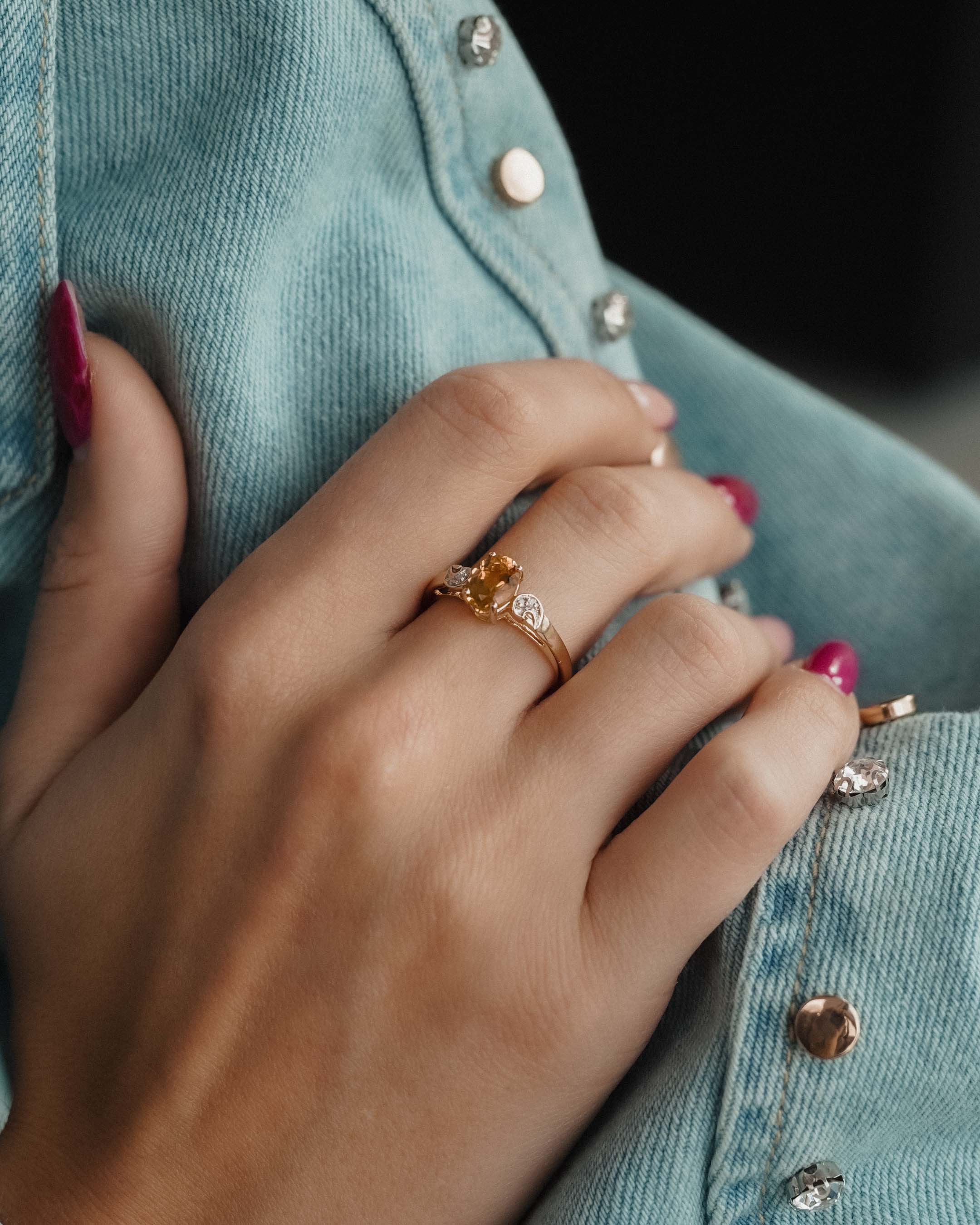 Solane | Vintage Sfeen & Diamant Ring