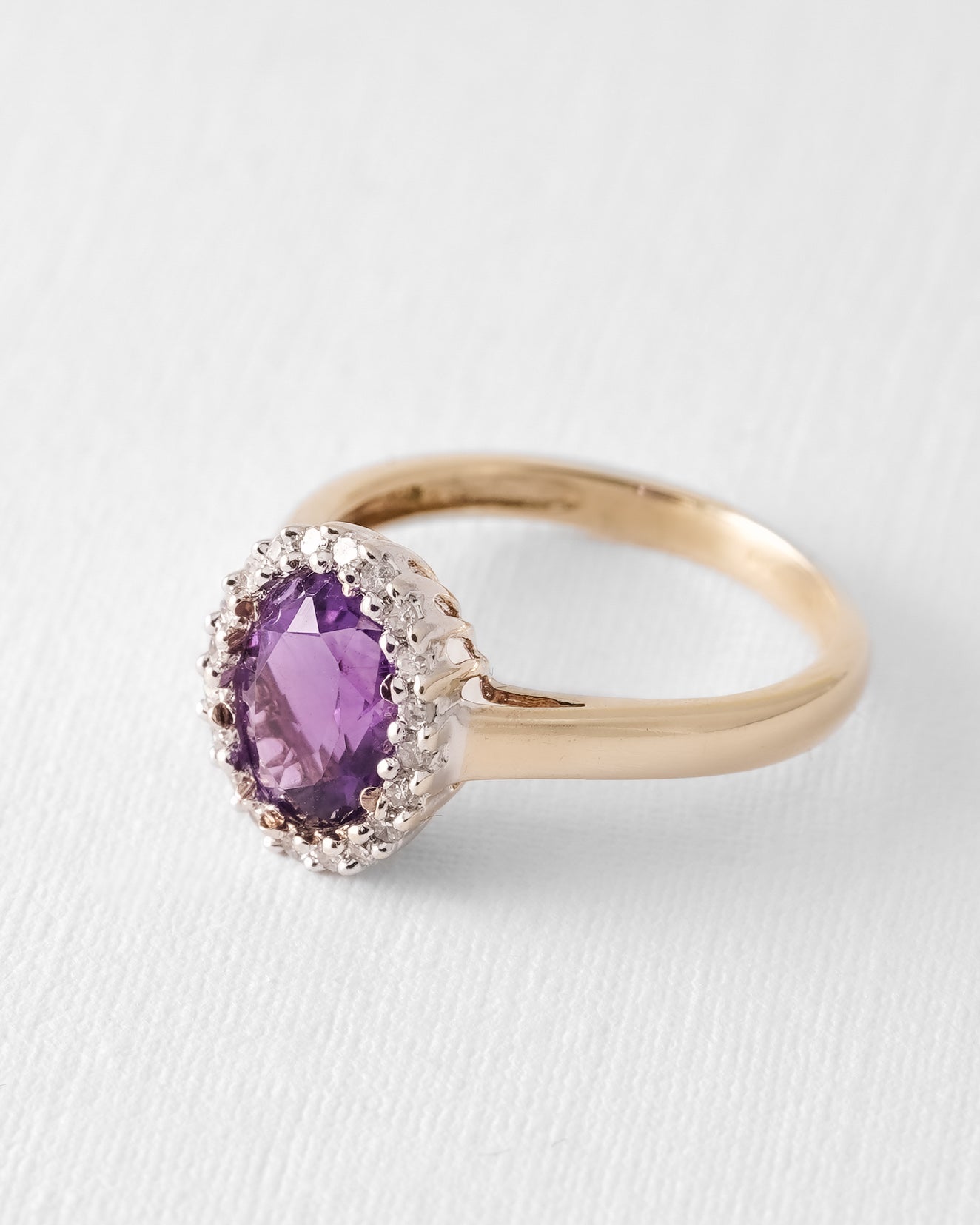 Florence | Vintage Amethist & Diamant Ring