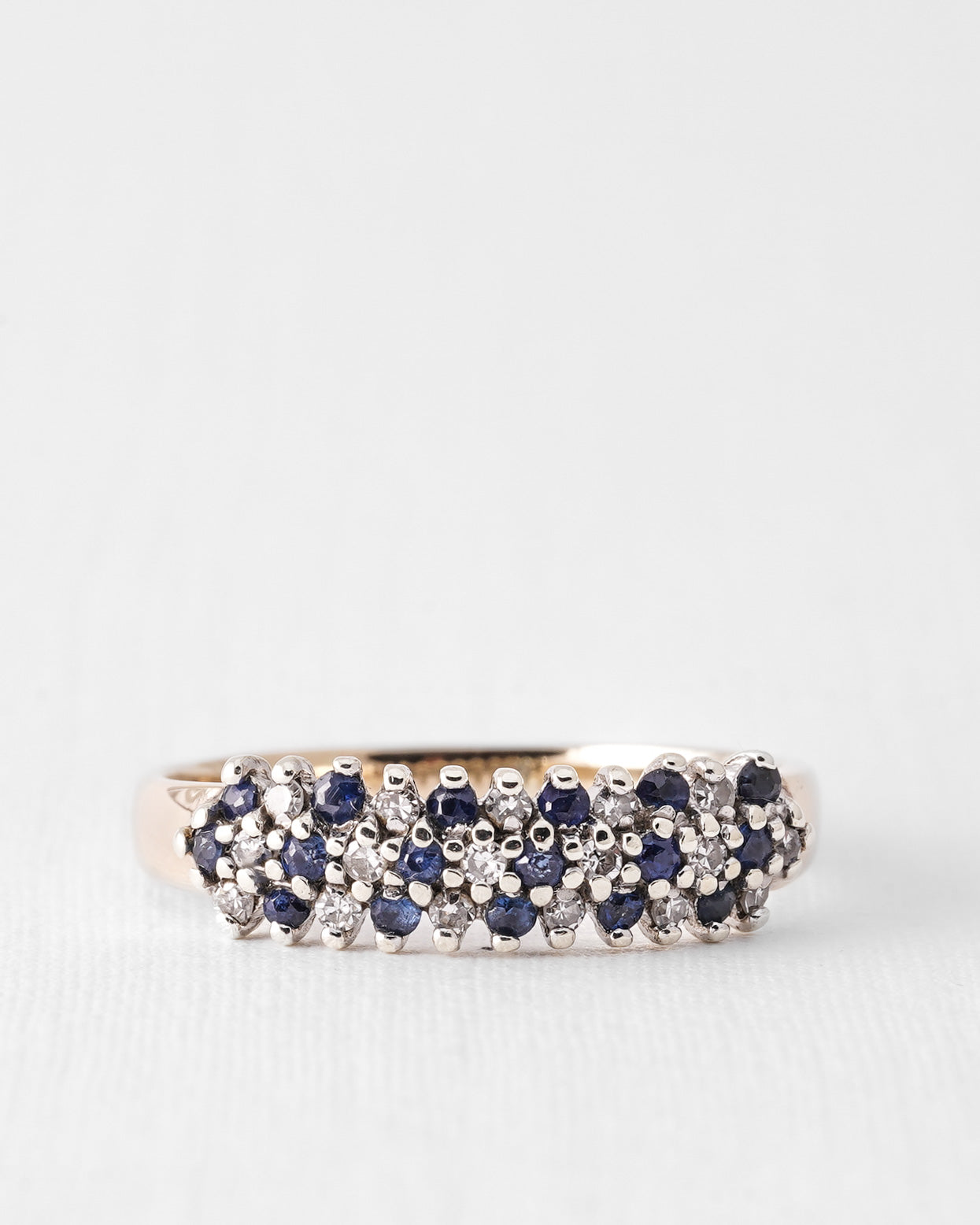 Selene | Vintage Sapphire and Diamond Dress Ring