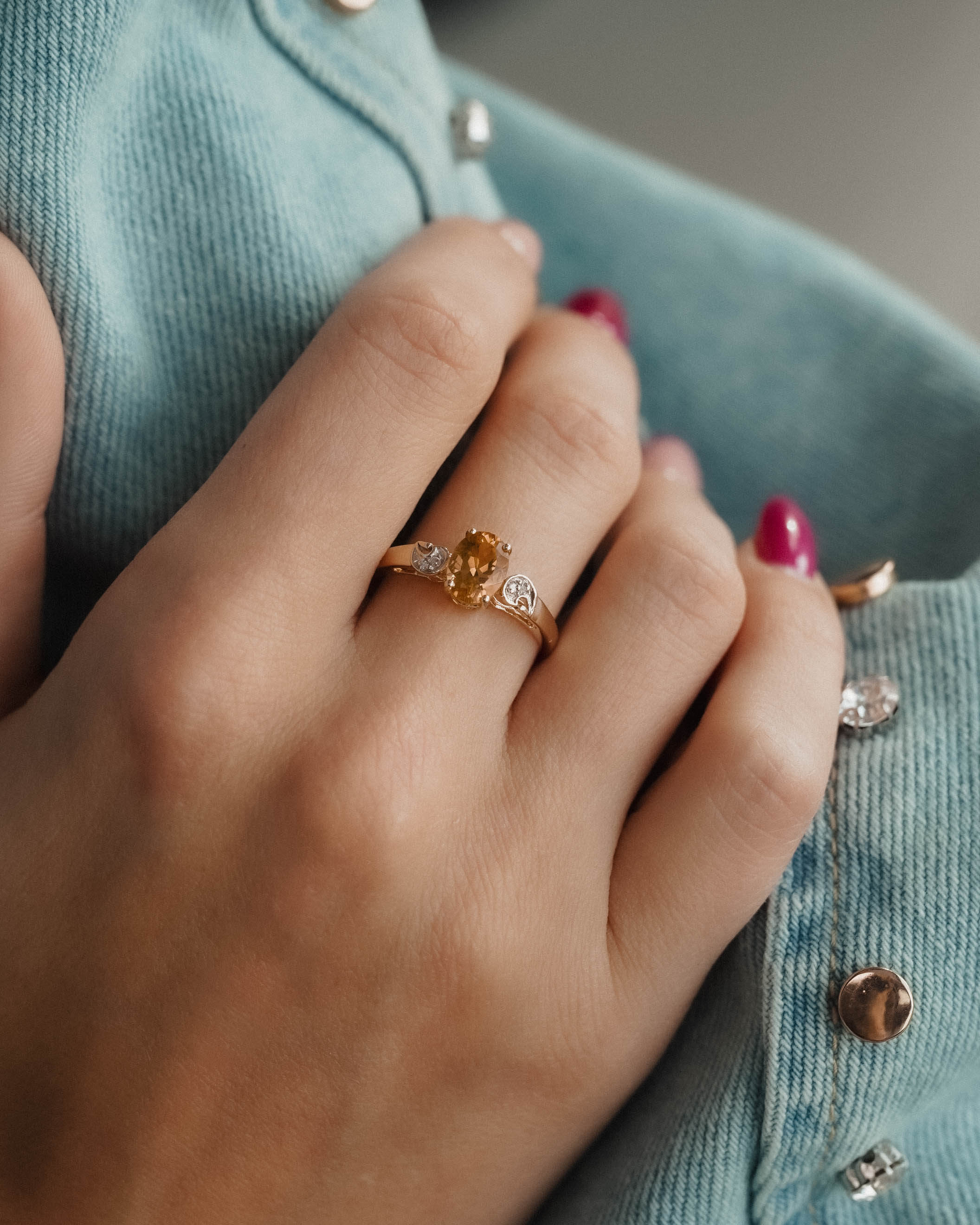 Solane | Vintage Sfeen & Diamant Ring