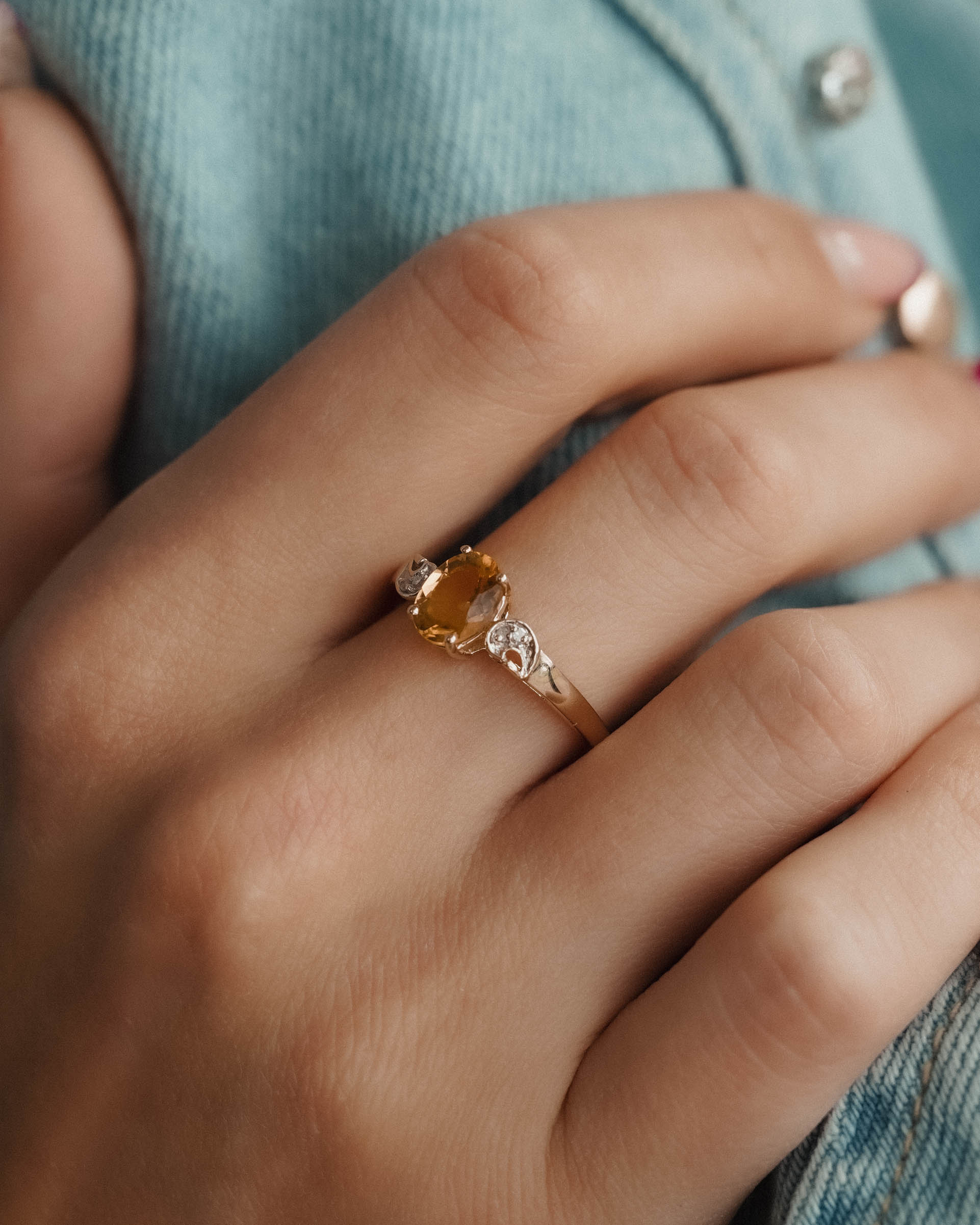 Solane | Vintage Sfeen & Diamant Ring