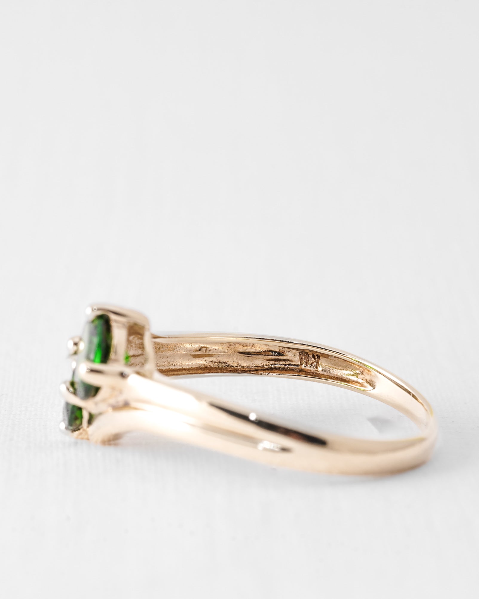 Diopsera | Vintage Diopsiet Two-stone Ring