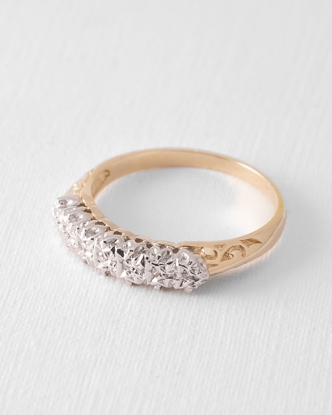 (05-03) Léonie | Vintage Diamant Ring - Menina Amsterdam