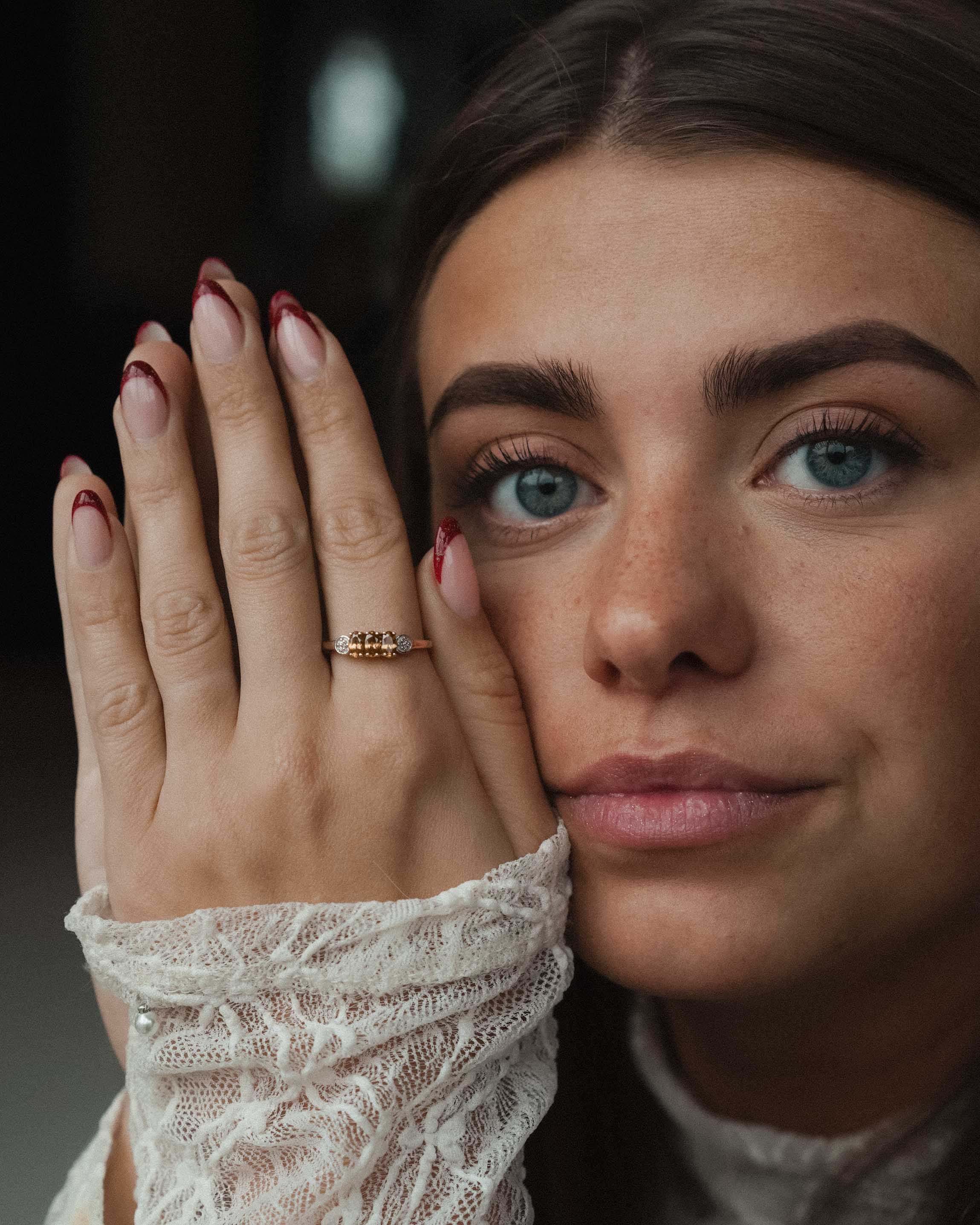 Sien | Vintage Titanite and Diamond Dress Ring