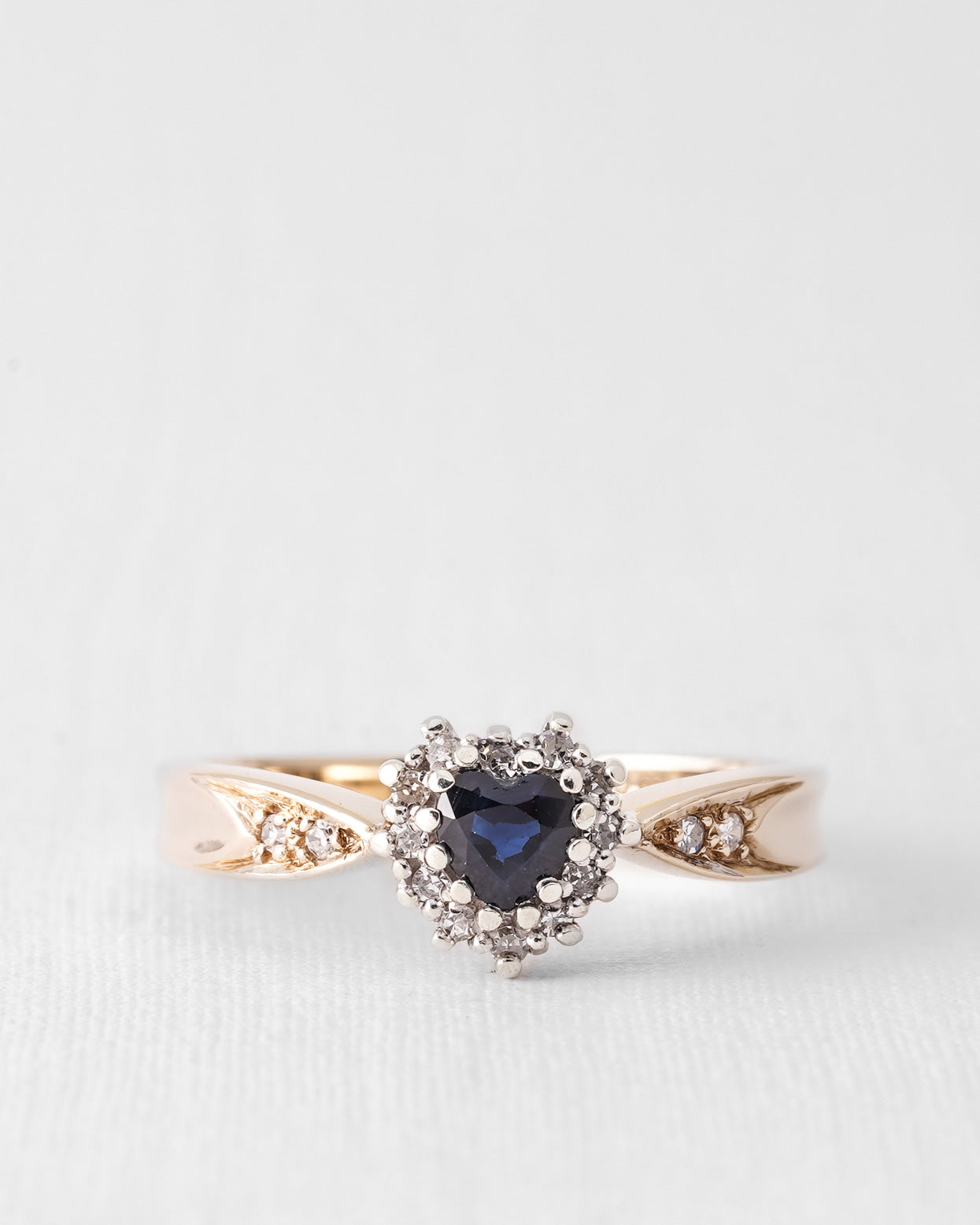 Nira | Vintage Sapphire and Diamond Cluster Ring