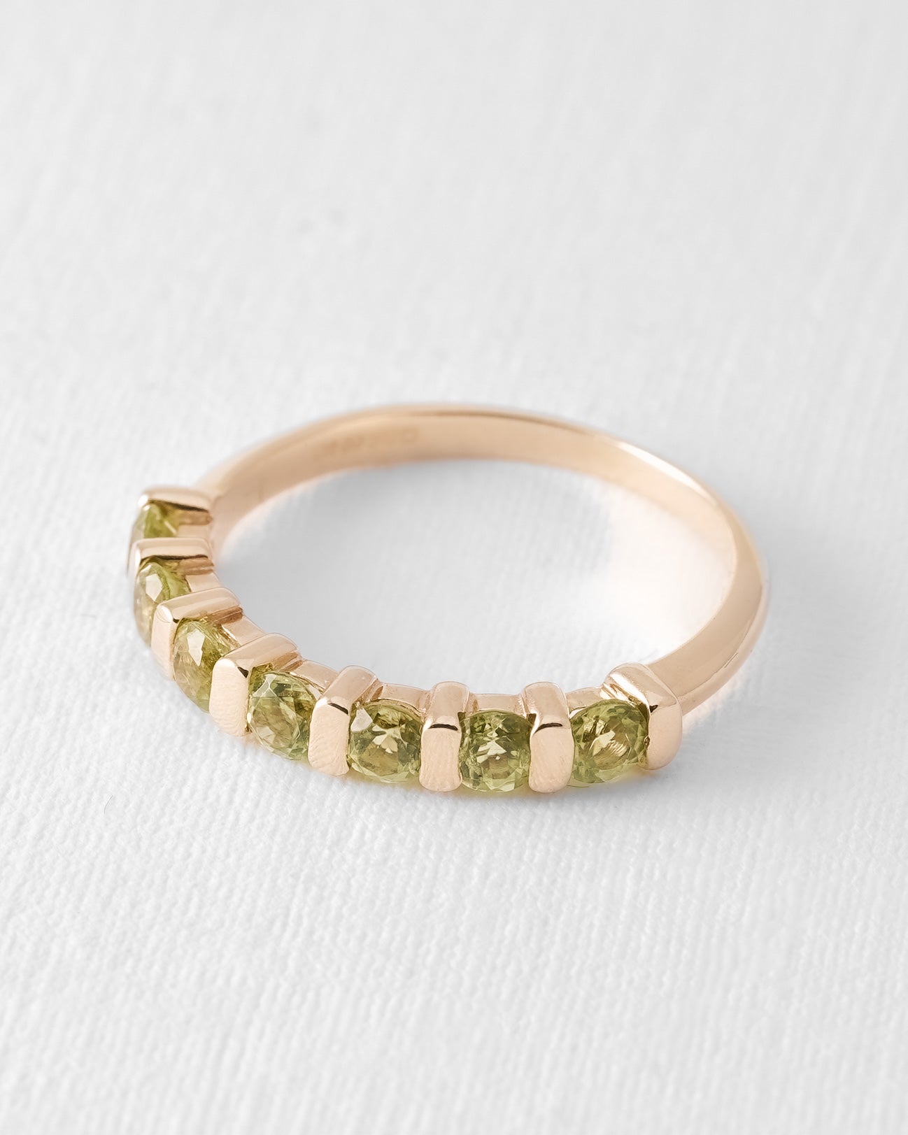 Luna | Vintage Kwarts Halve Eternity Ring