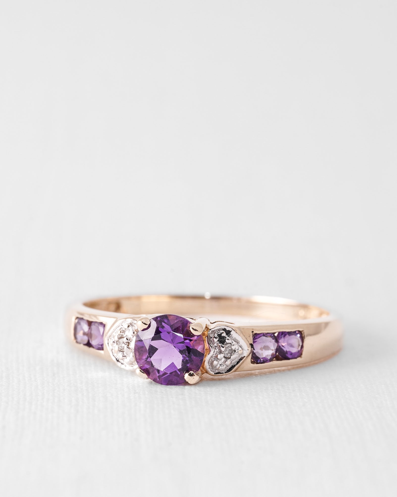 Thysa | Vintage Amethist & Diamant Details Ring