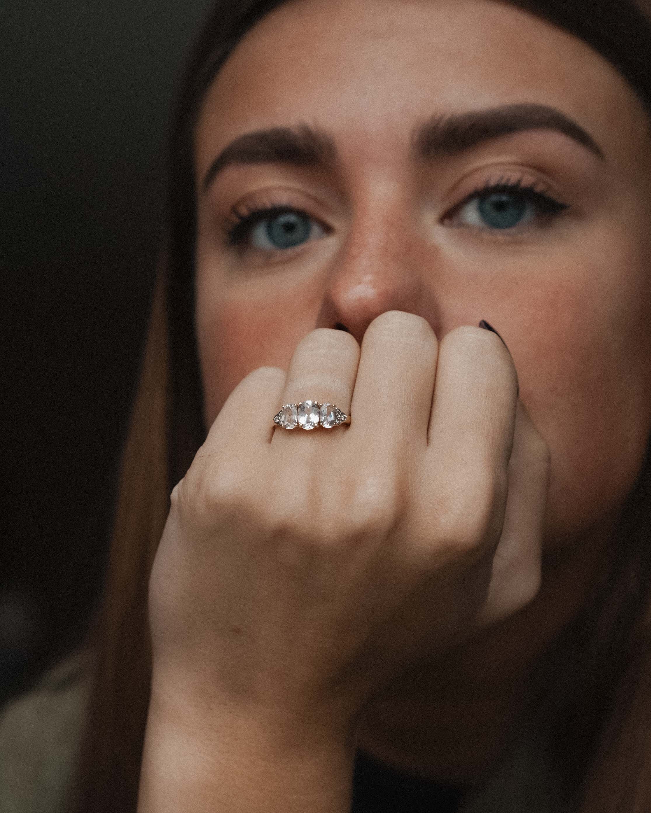 Uarelle | Vintage Kwarts & Diamant Cluster Ring