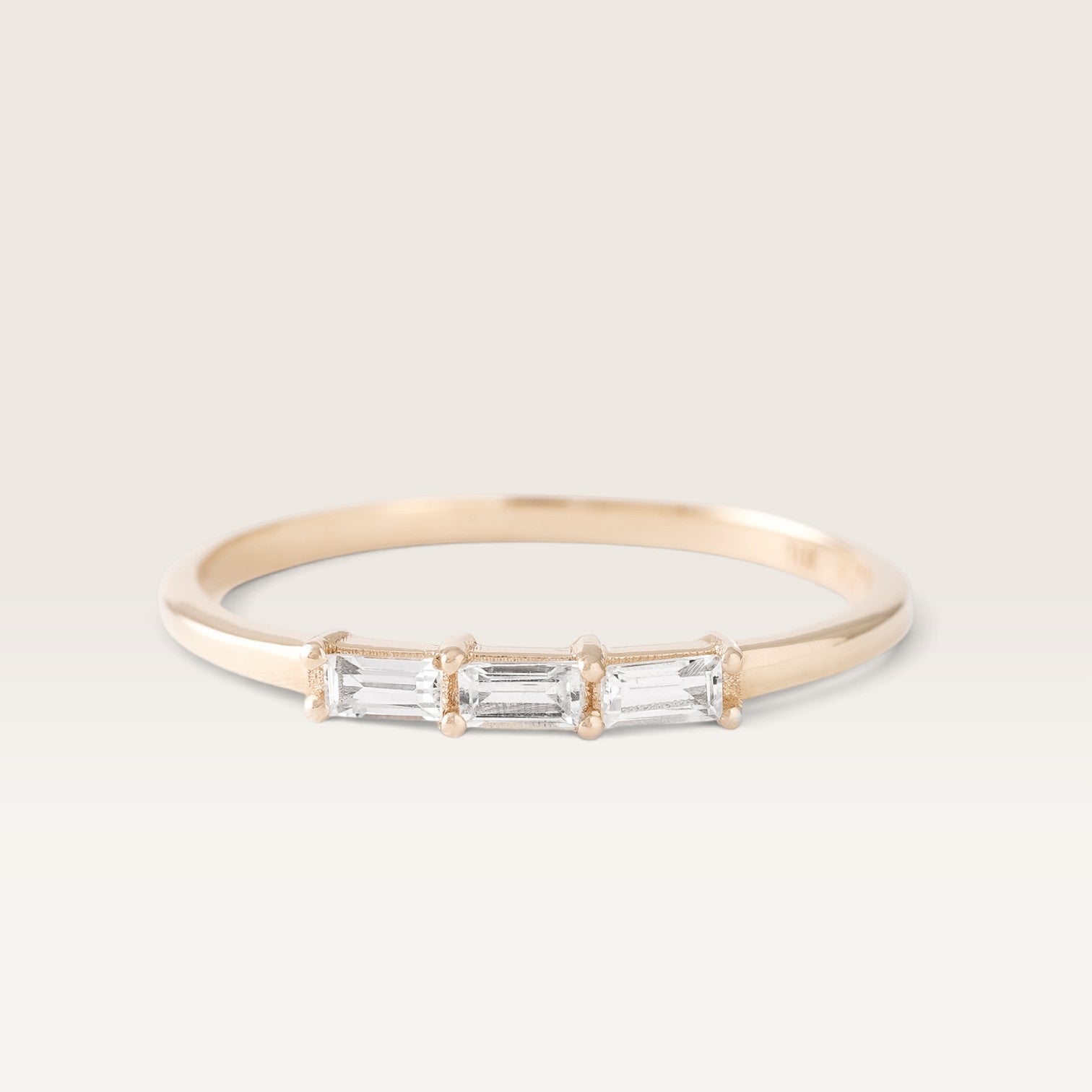 Alize | Baguette Diamond Trilogy Ring
